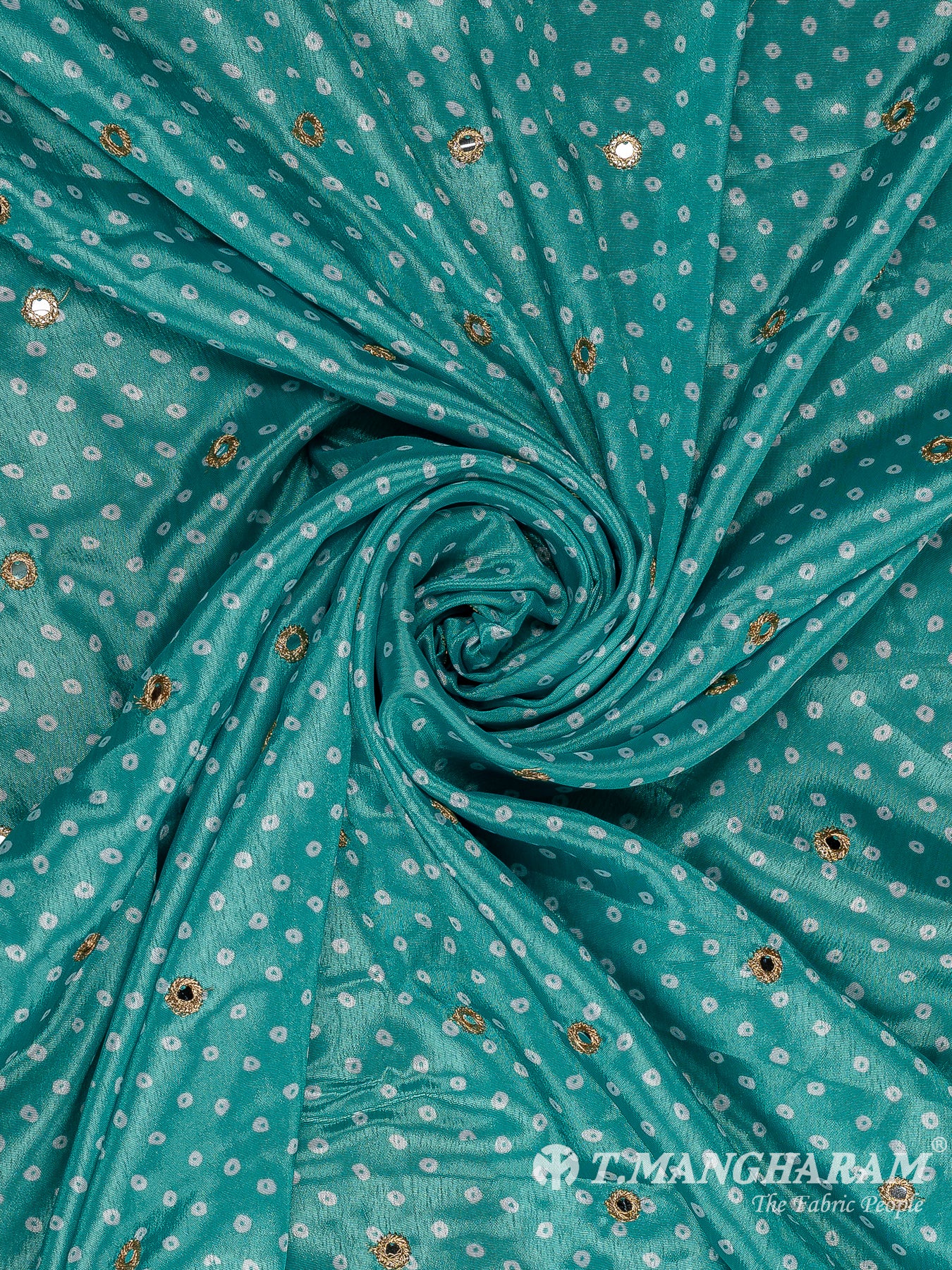 Green Chinnon Silk Fabric - EC11400