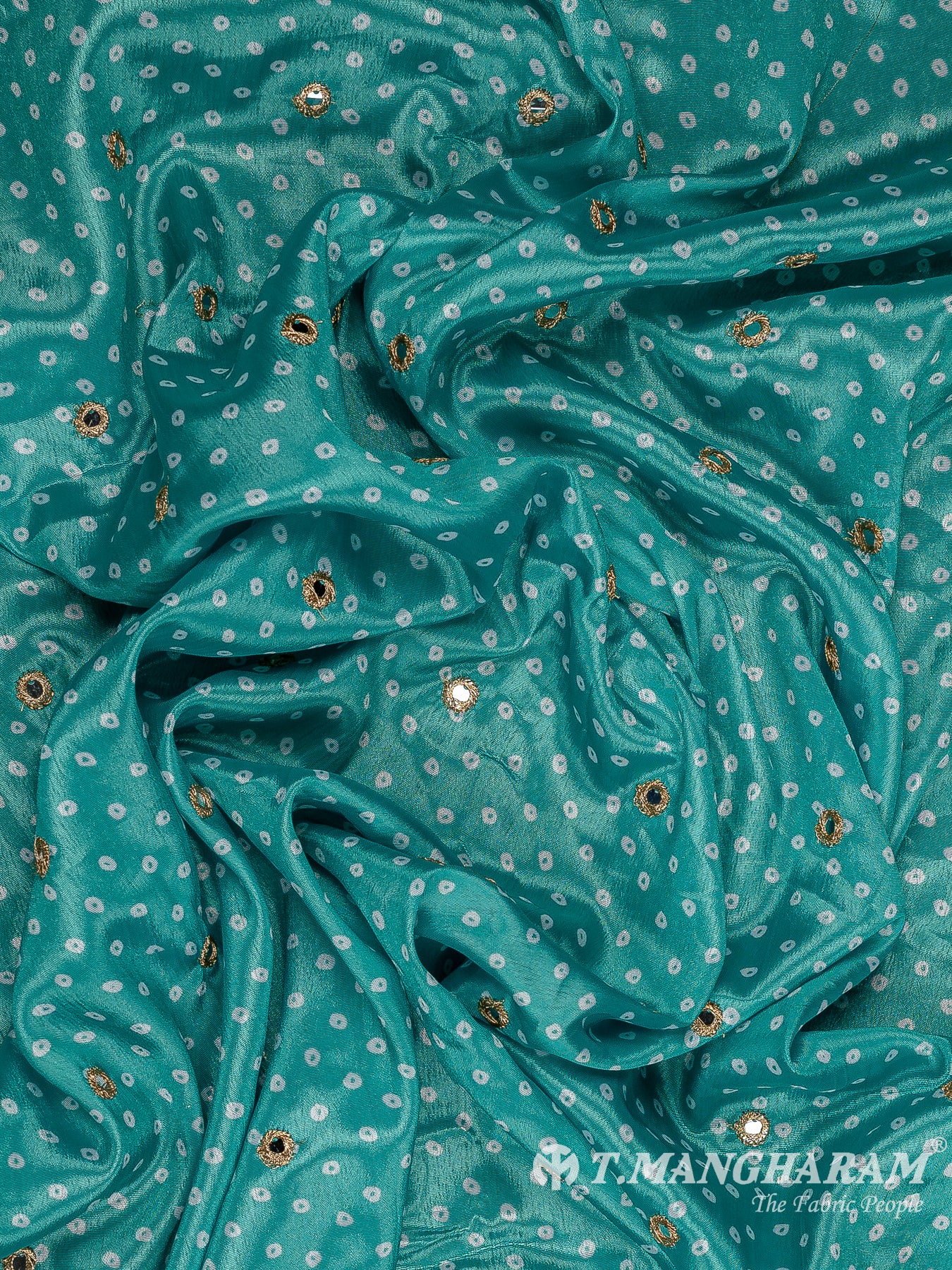 Green Chinnon Silk Fabric - EC11400