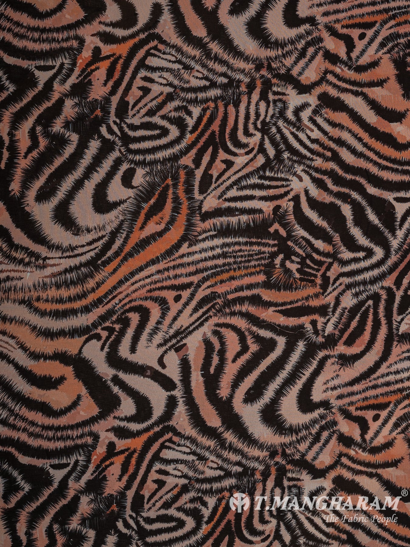 Brown Georgette Fabric - EC11384