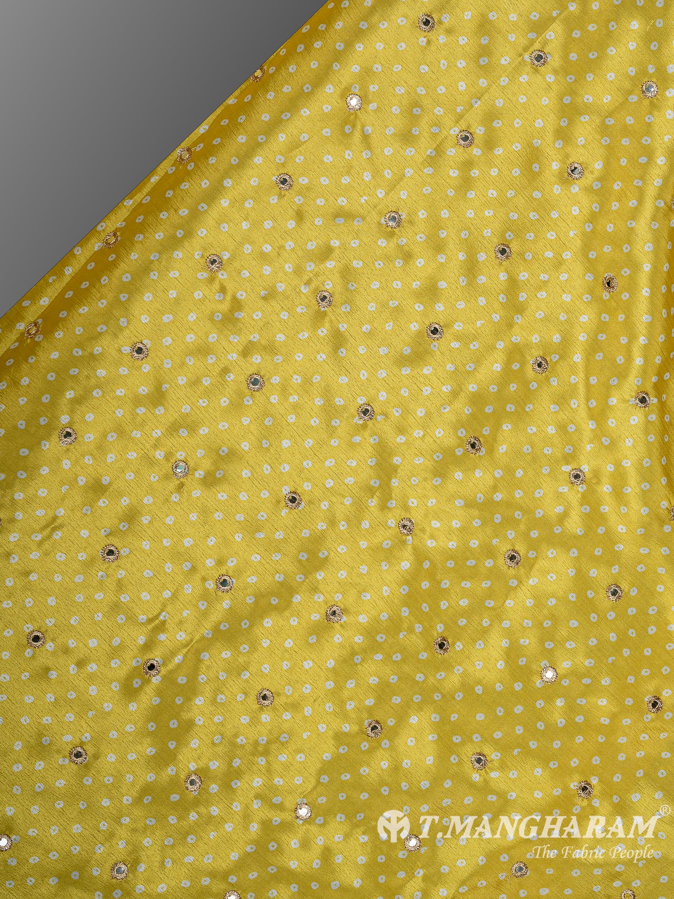 Yellow Chinnon Silk Fabric - EC11404