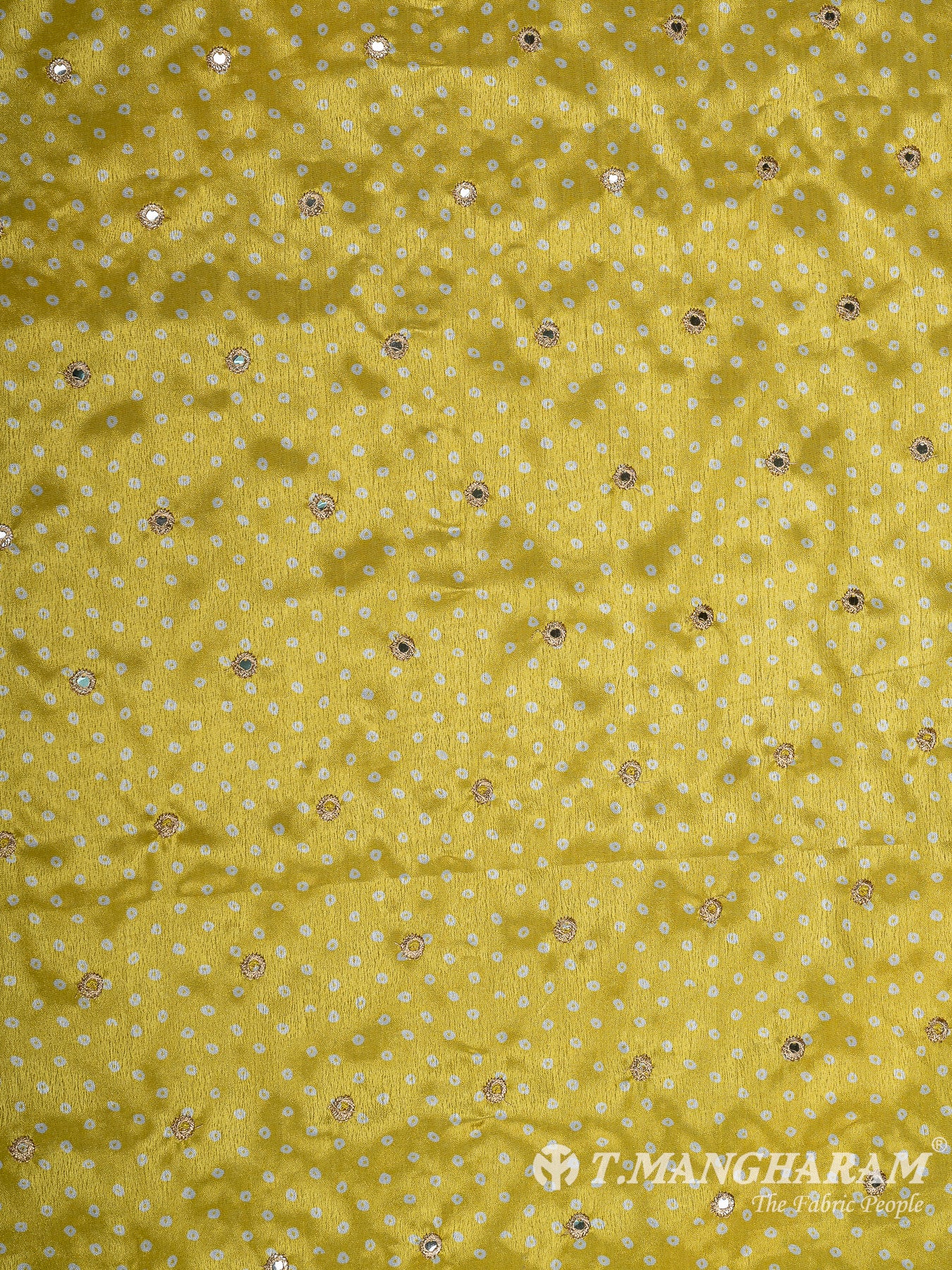 Yellow Chinnon Silk Fabric - EC11404