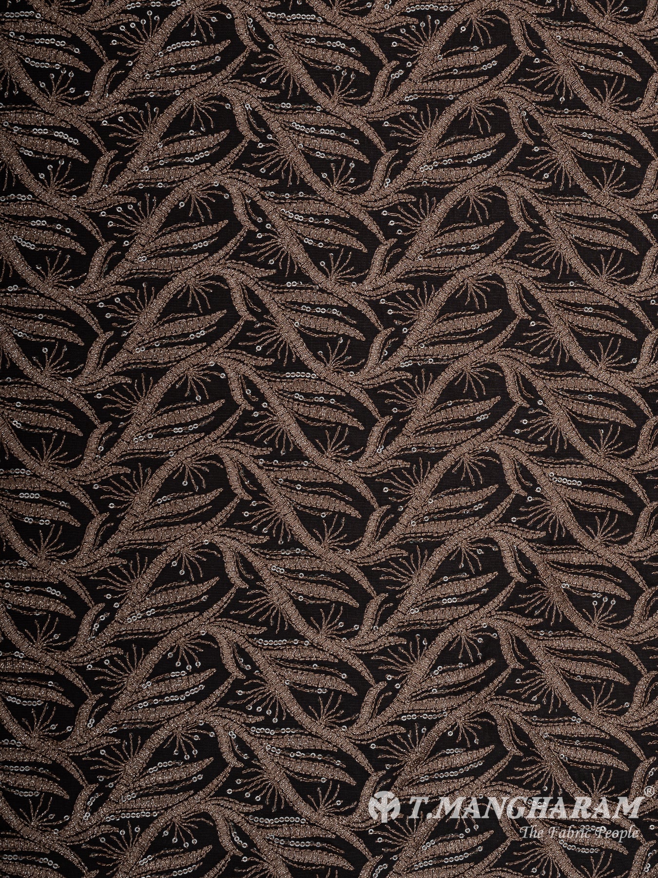 Brown Fancy Net Fabric - EB8636