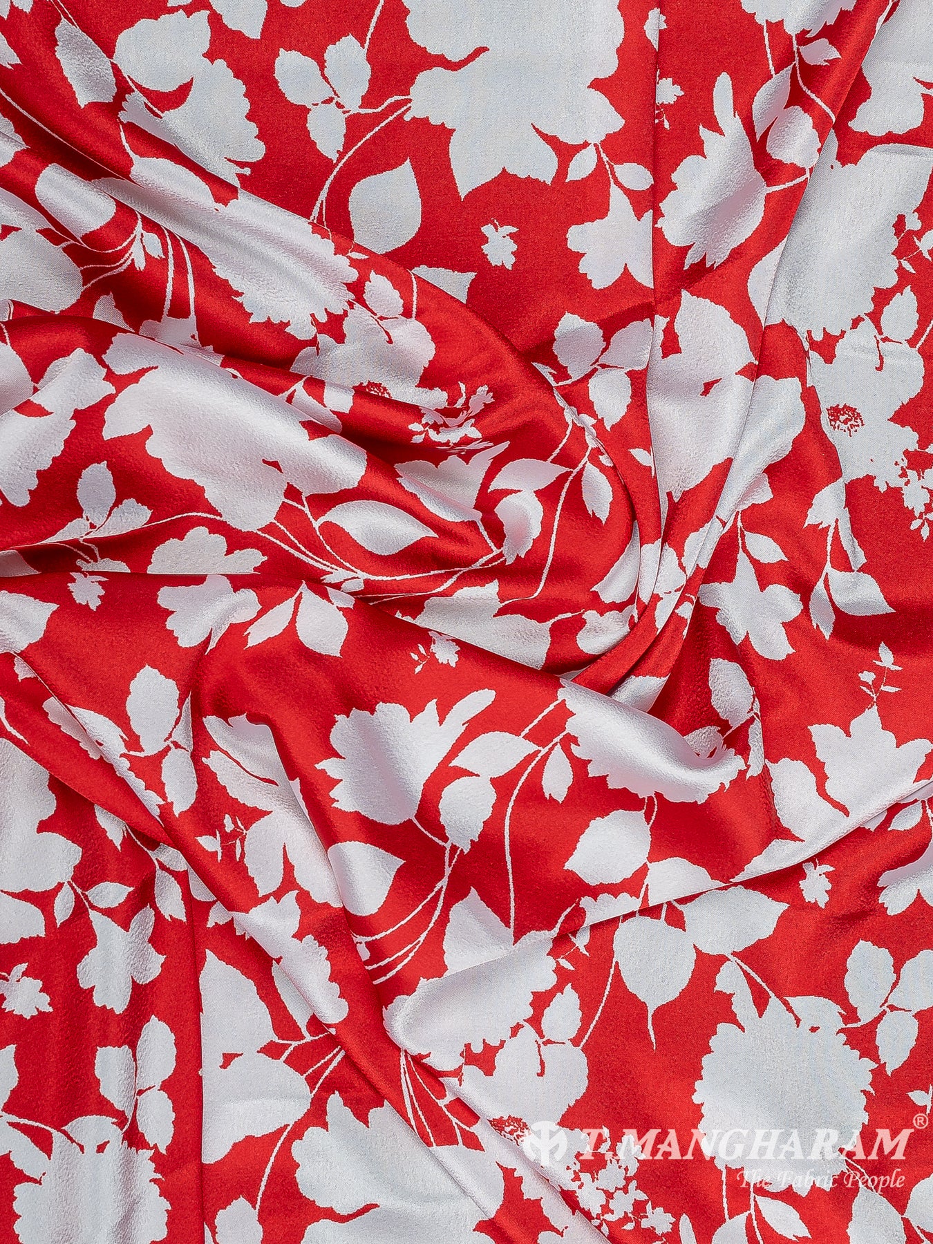 Red Satin Fabric - EC11387