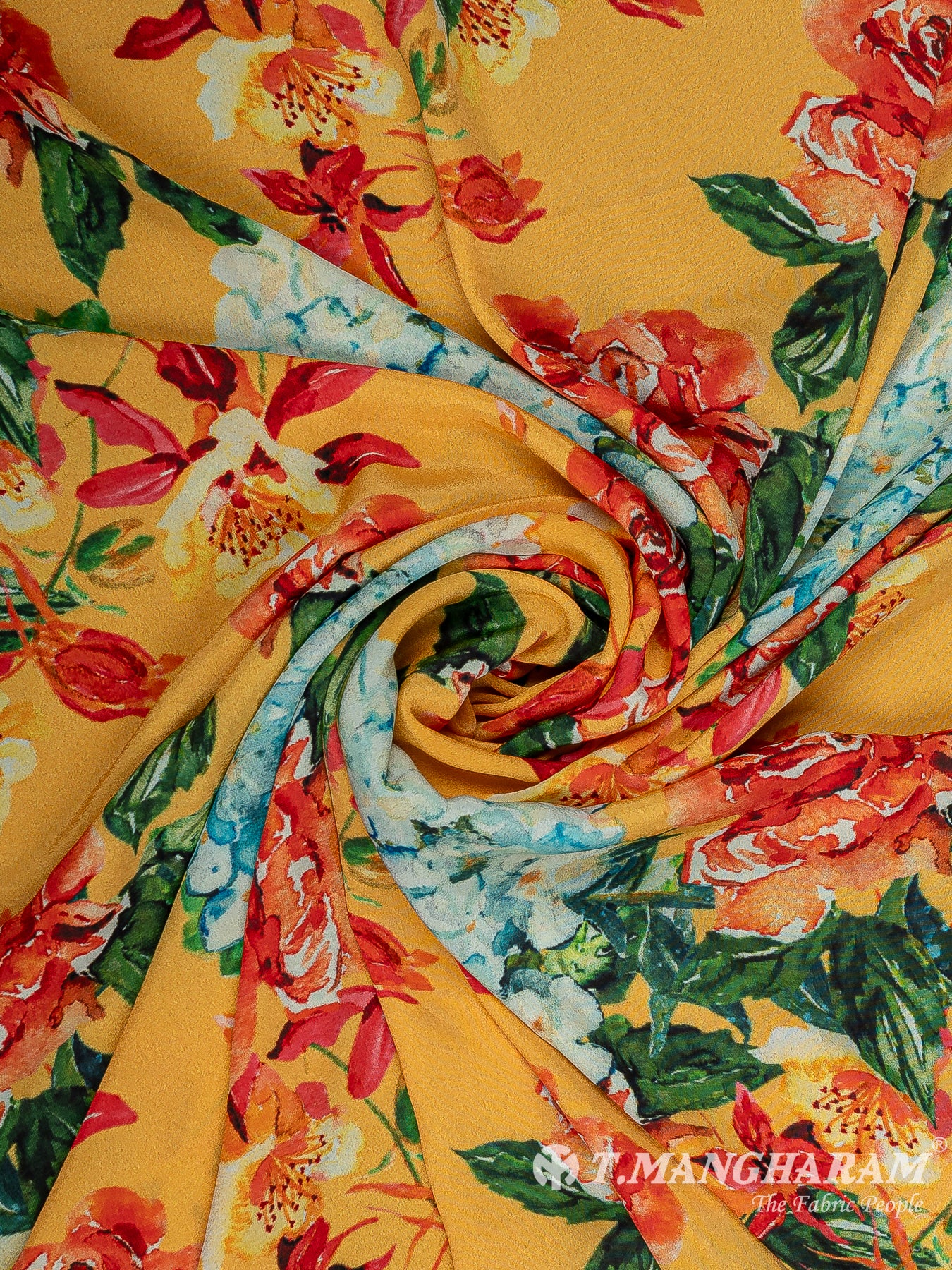 Yellow Crepe Fabric - EC11409