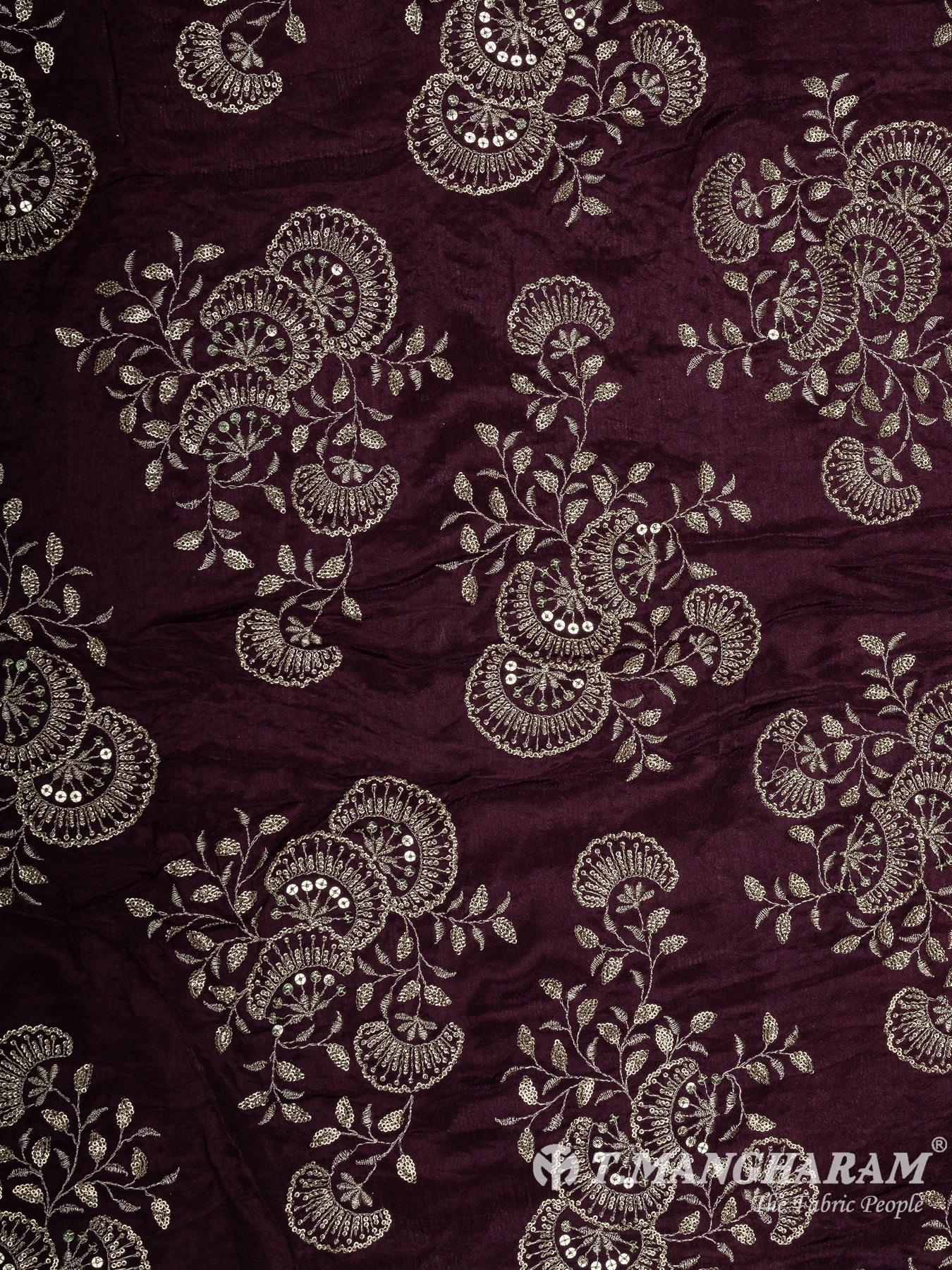 Purple Chinnon Silk Fabric - EA3655