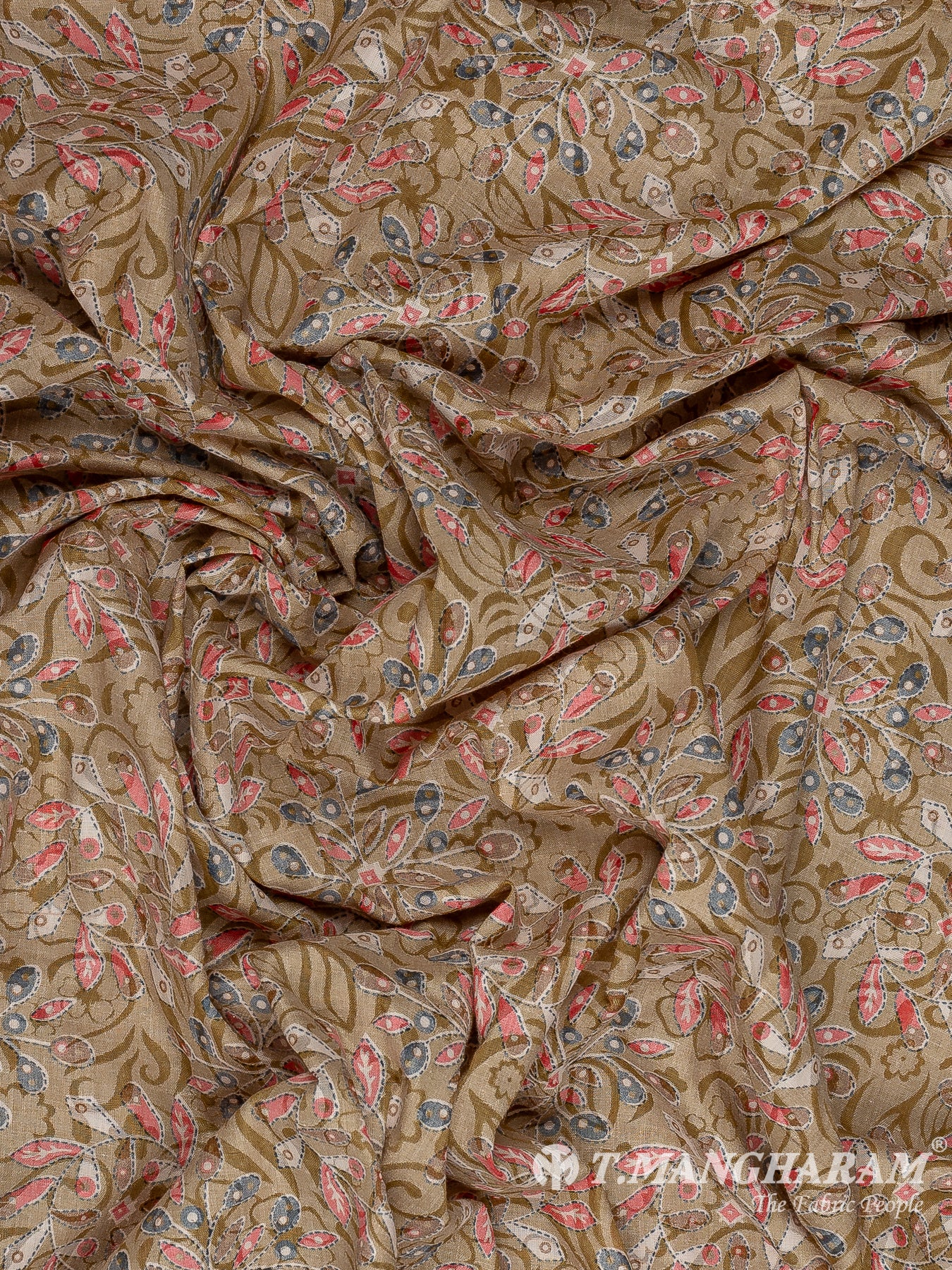 Brown Cotton Fabric - EC11519