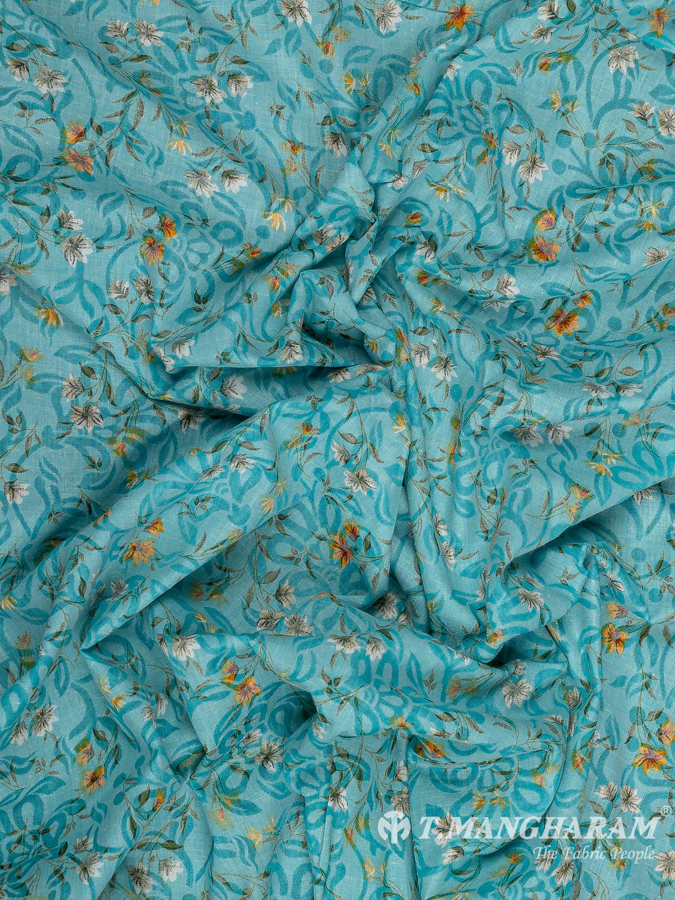 Blue Cotton Fabric - EC11516