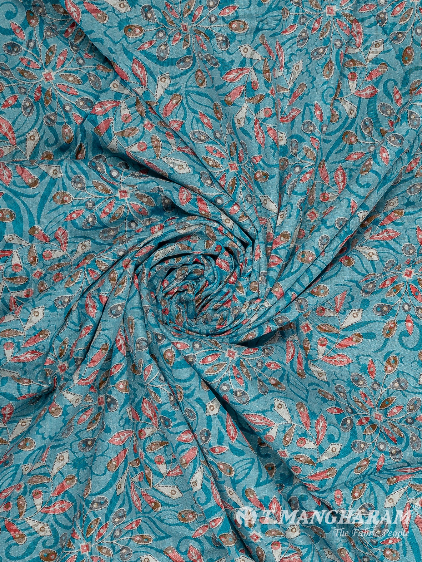 Blue Cotton Fabric - EC11517