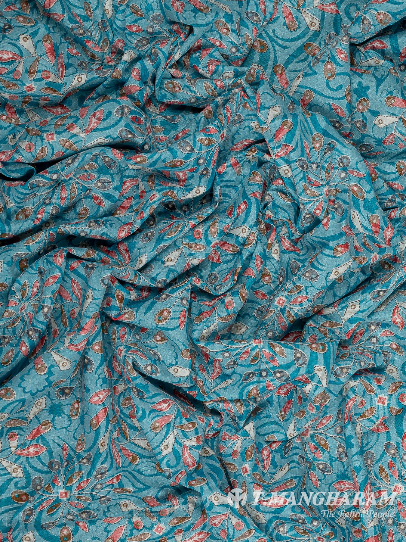 Blue Cotton Fabric - EC11517