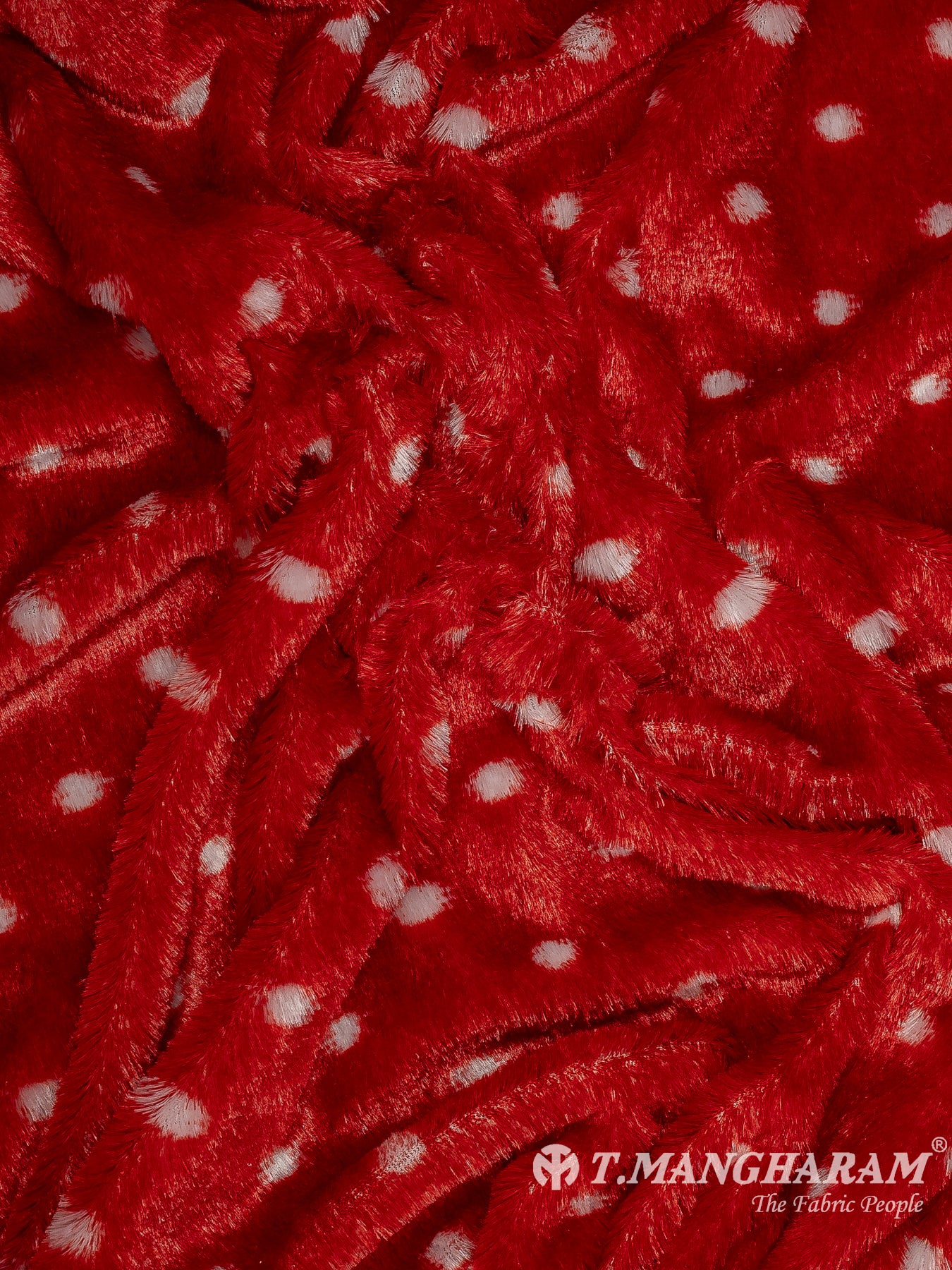 Maroon Fur Fabric - EC11538