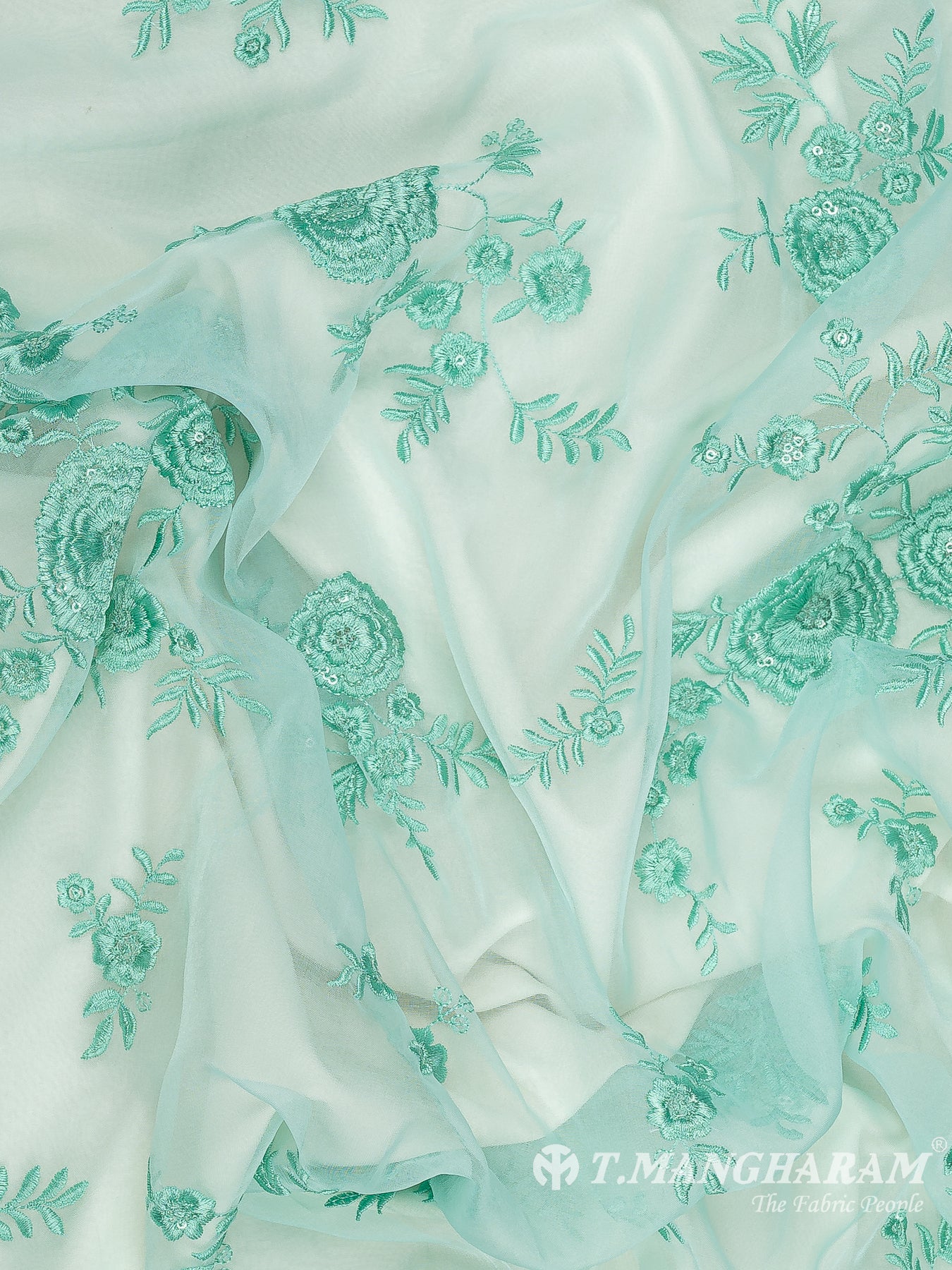 Green Organza Fabric - EB8653