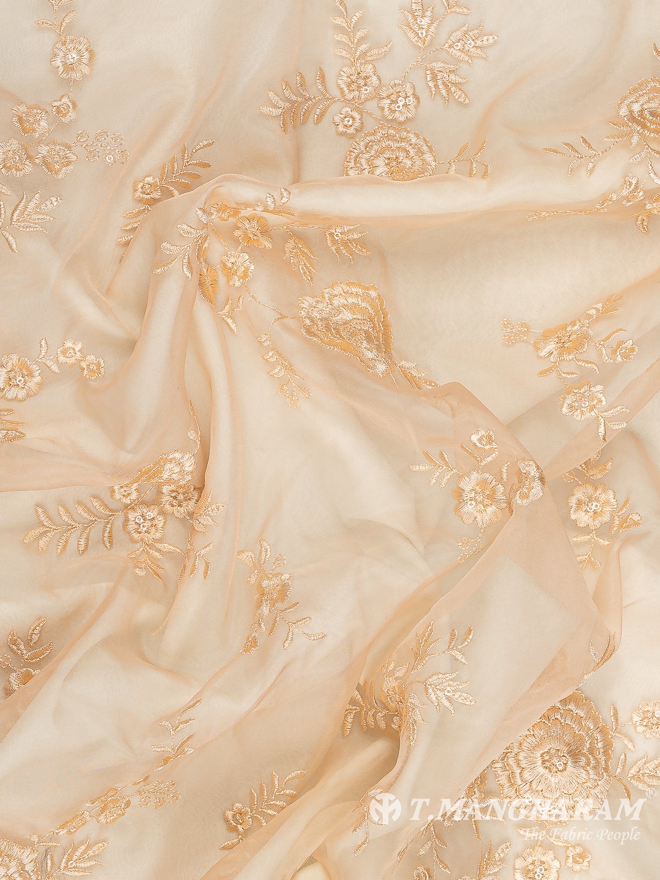 Fawn Organza Fabric - EB8651