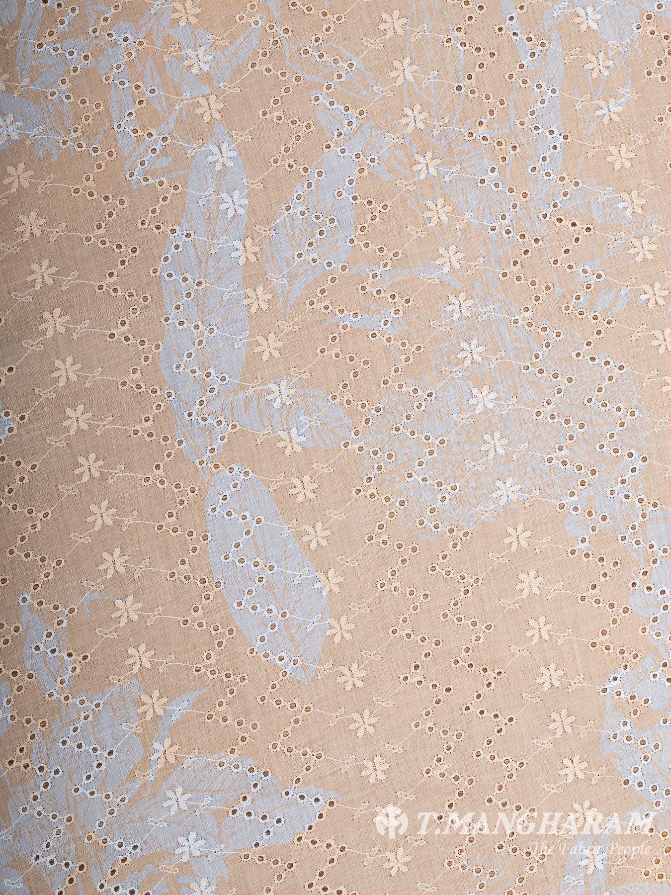 Fawn Cotton Embroidery Fabric - EB8704