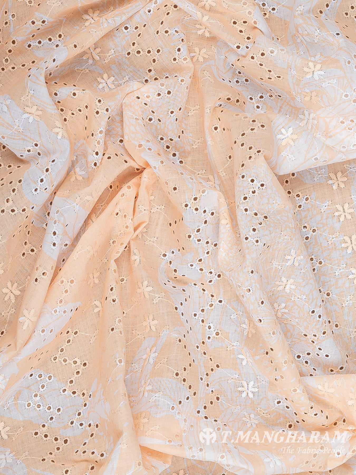 Fawn Cotton Embroidery Fabric - EB8704