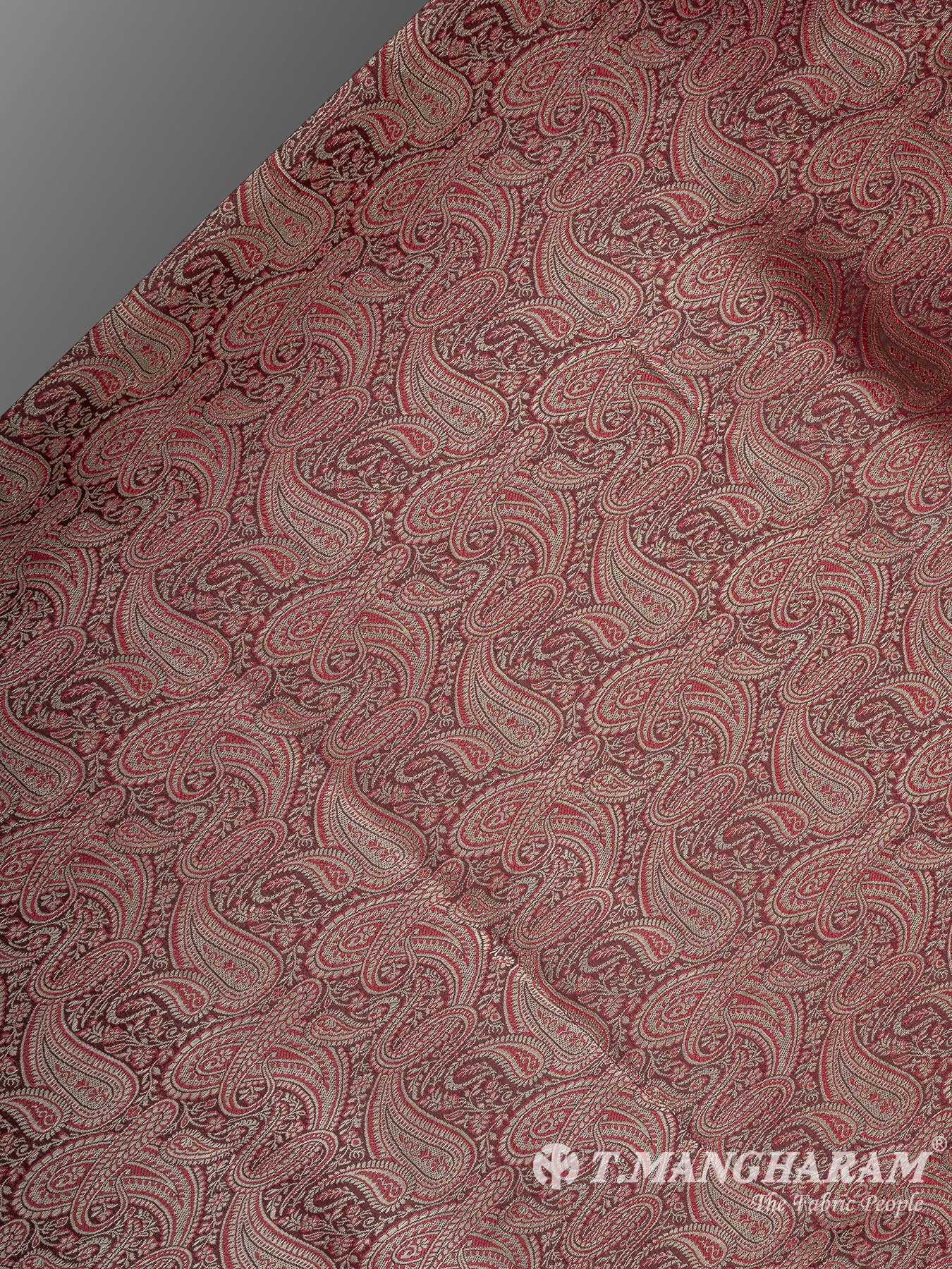 Purple Semi Banaras Fabric - EB8802