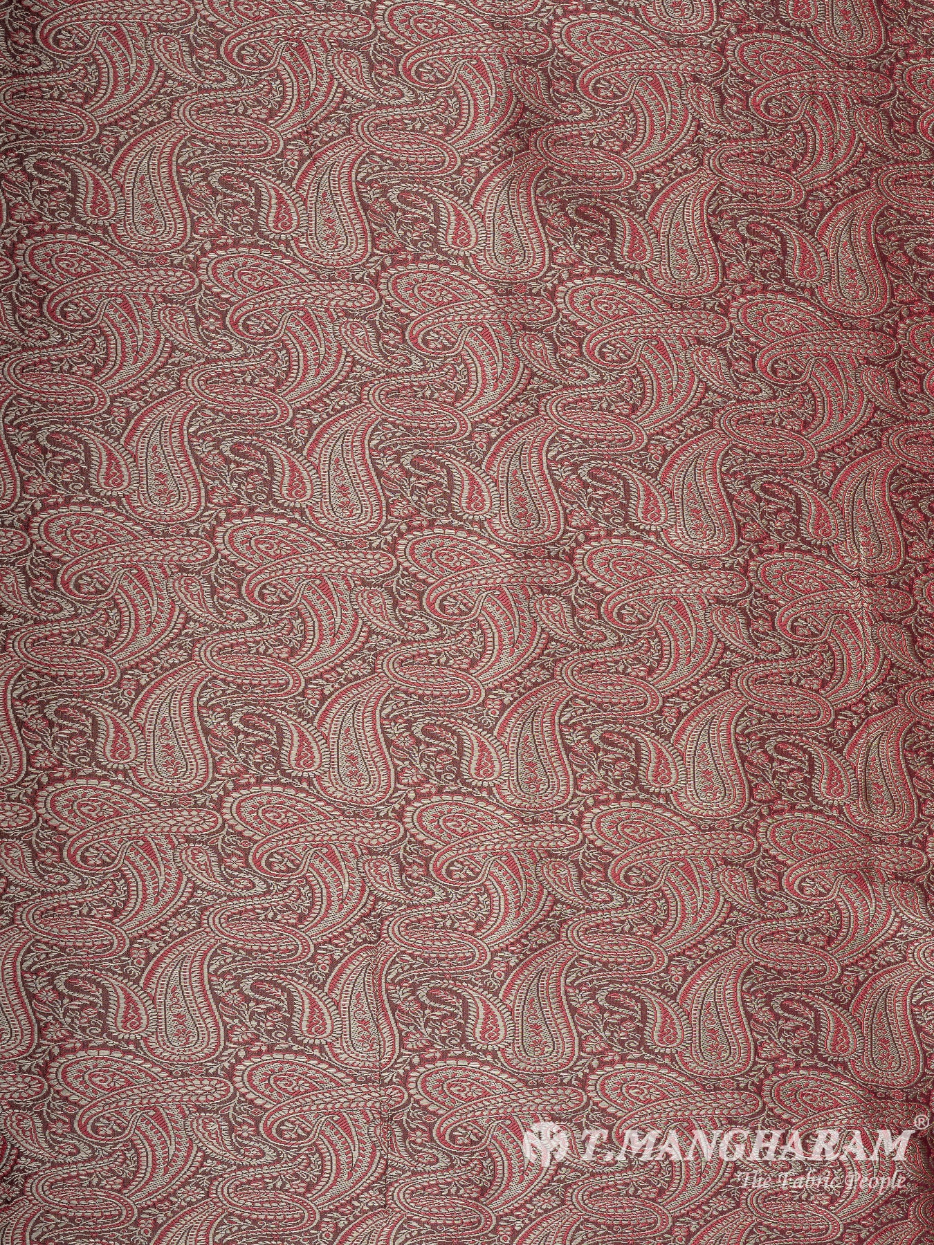 Purple Semi Banaras Fabric - EB8802
