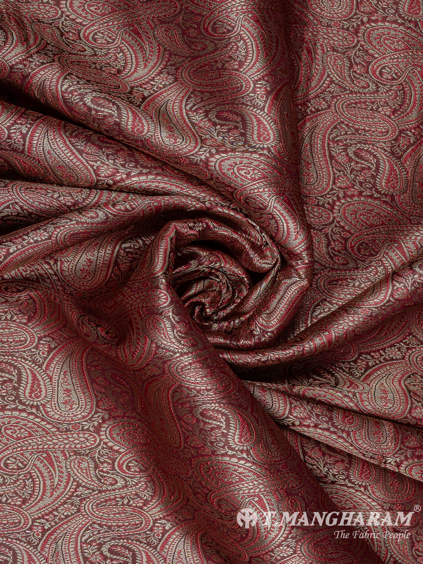 Purple Semi Banaras Fabric - EB8802