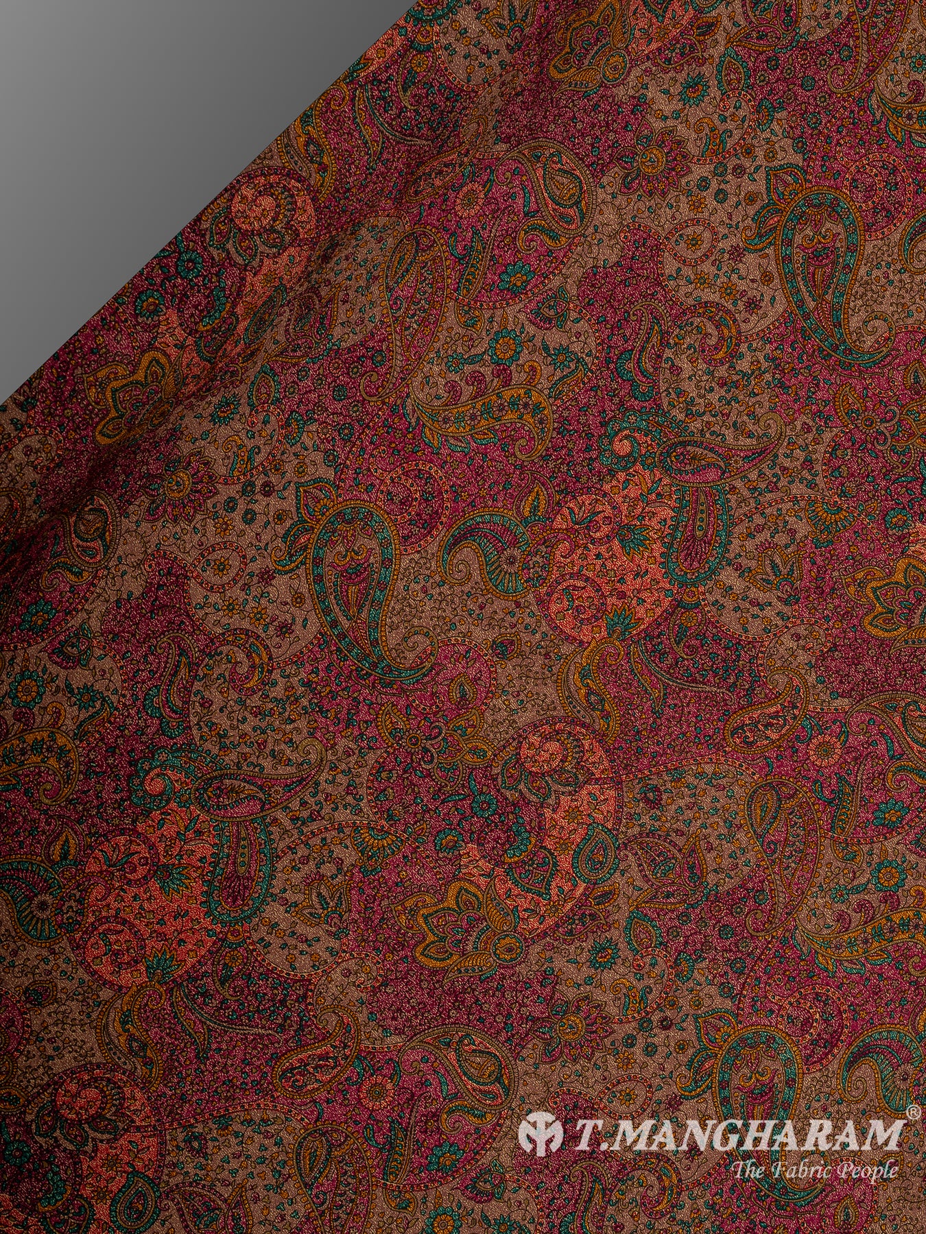 Maroon Crepe Fabric - EB8817