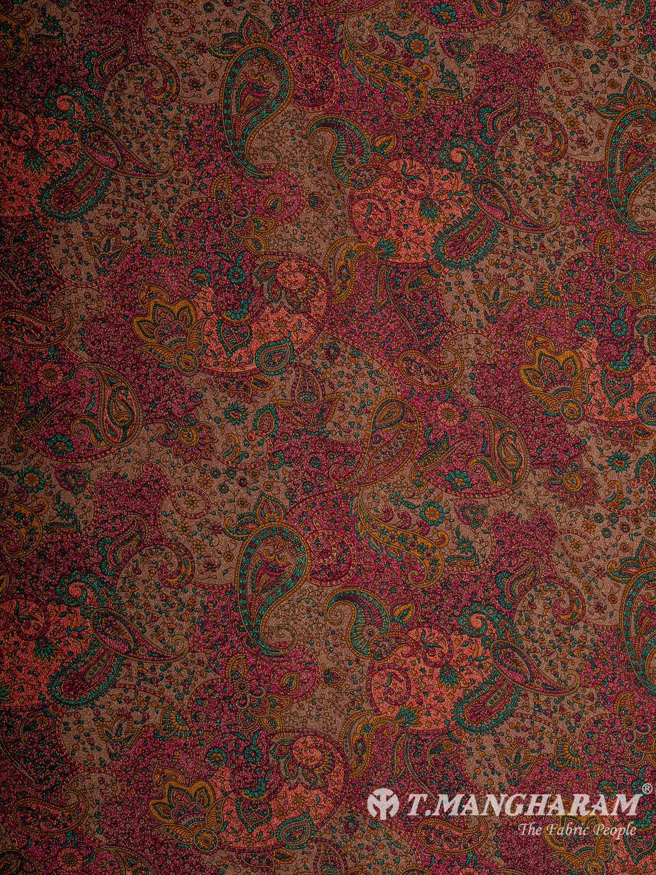 Maroon Crepe Fabric - EB8817