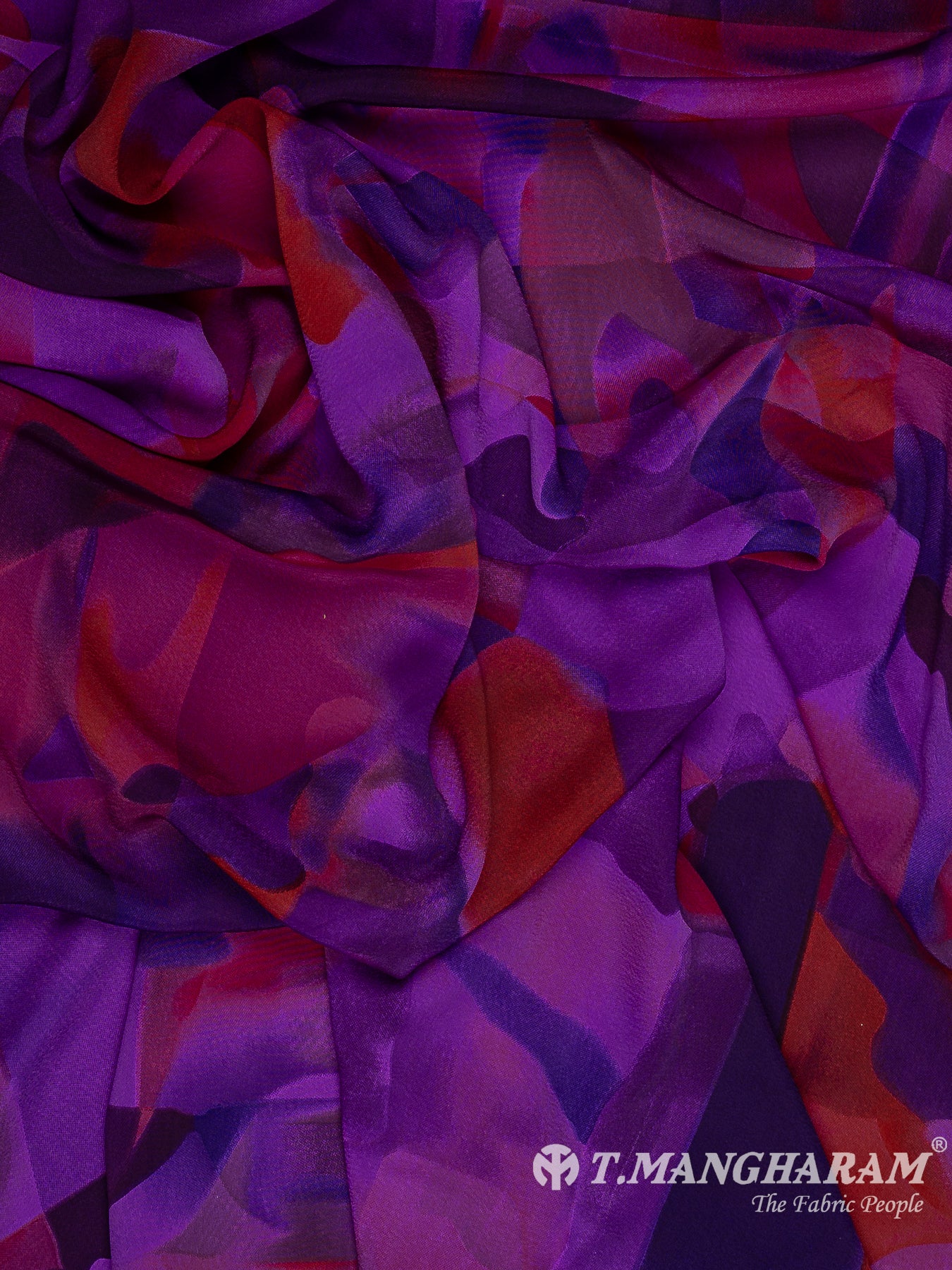 Purple Crepe Fabric - EB8828