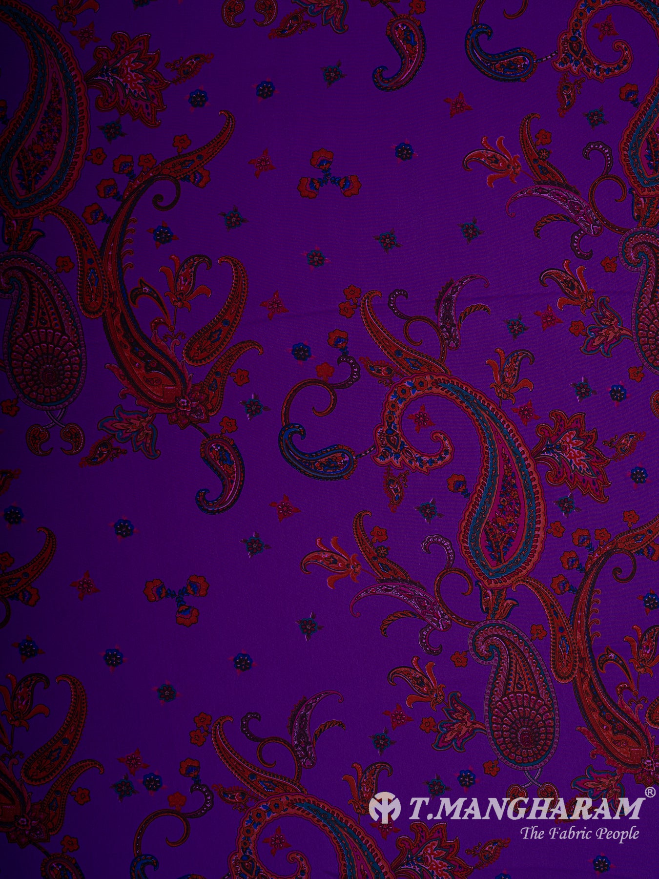 Purple Crepe Fabric - EB8811