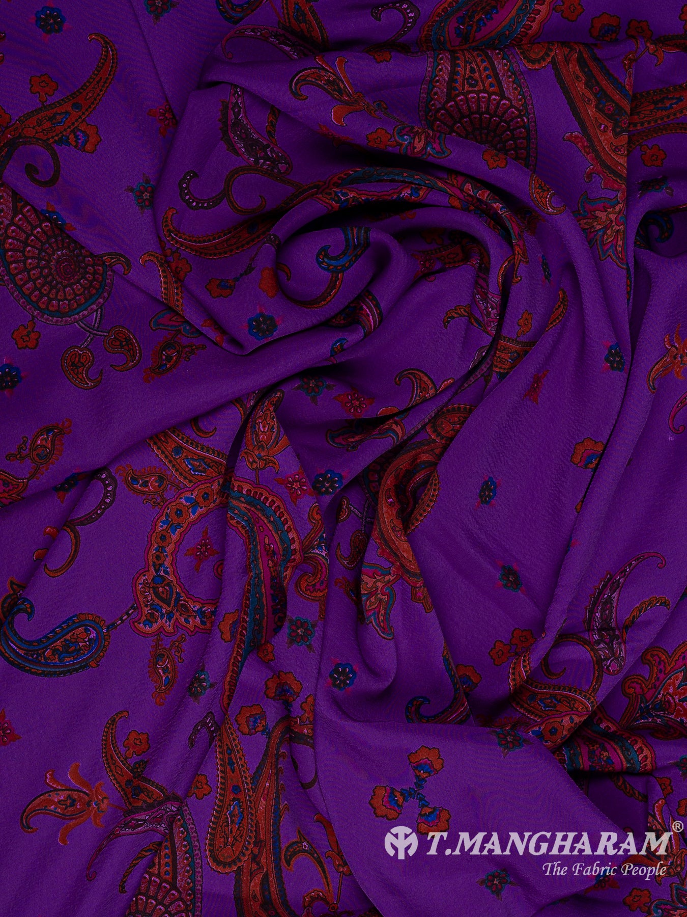 Purple Crepe Fabric - EB8811