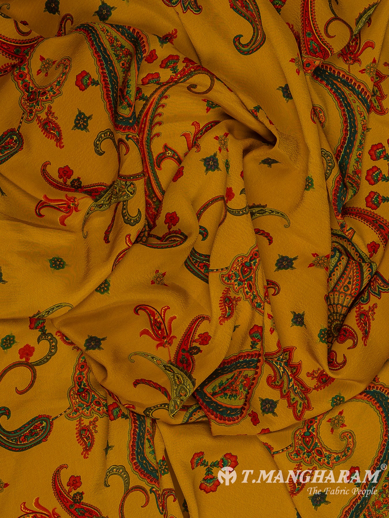 Yellow Crepe Fabric - EB8826