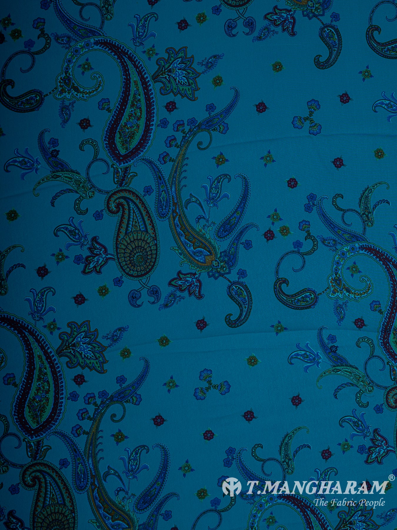 Blue Crepe Fabric - EB8820