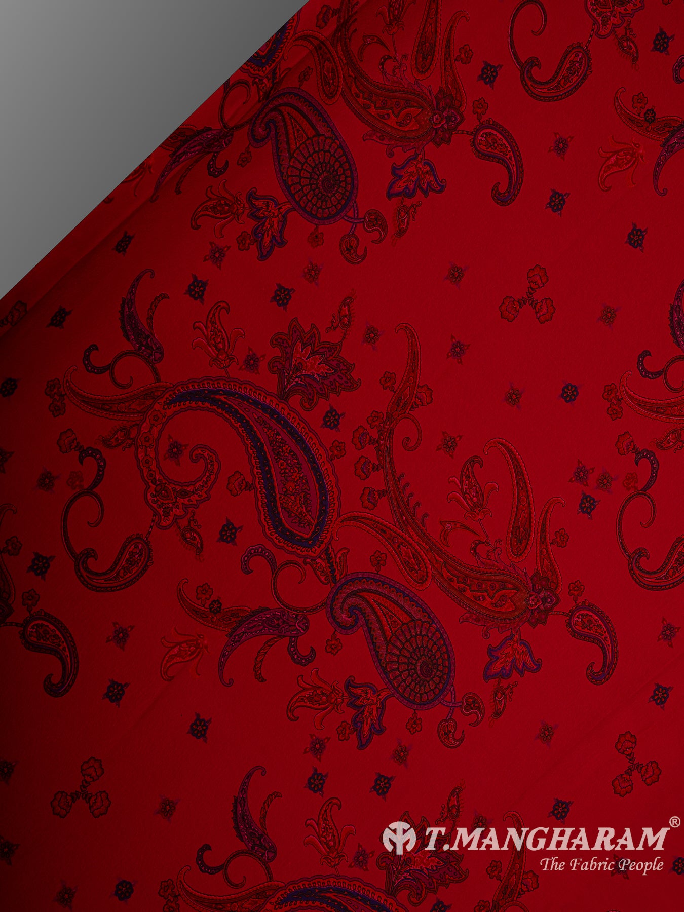 Maroon Crepe Fabric - EB8813