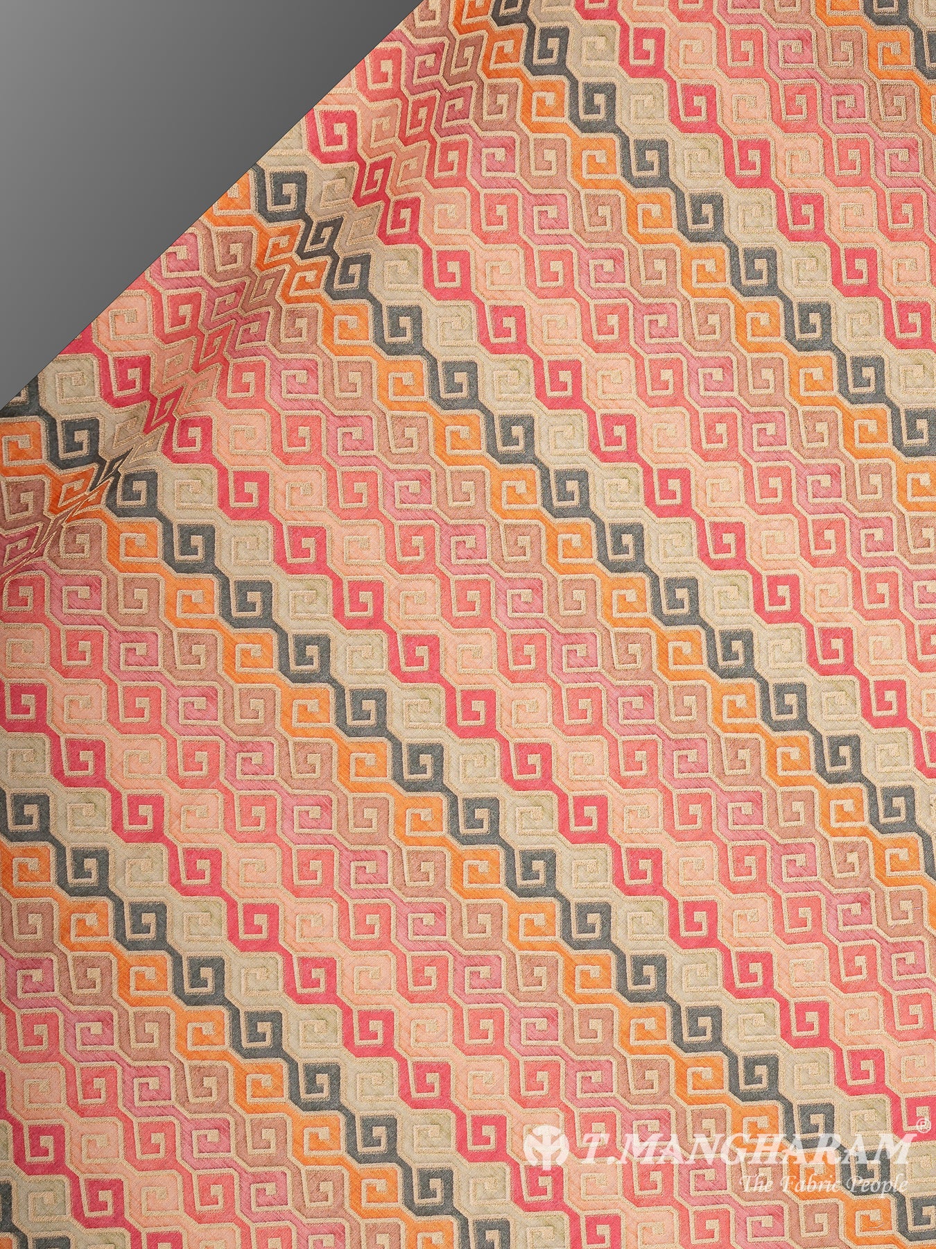 Multicolor Semi Banaras Fabric - EB8740