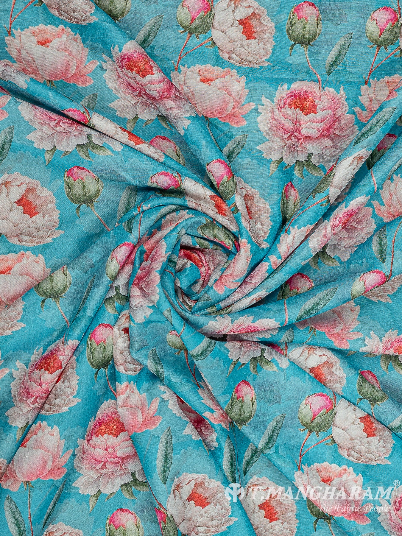 Blue Cotton Fabric - EC11703