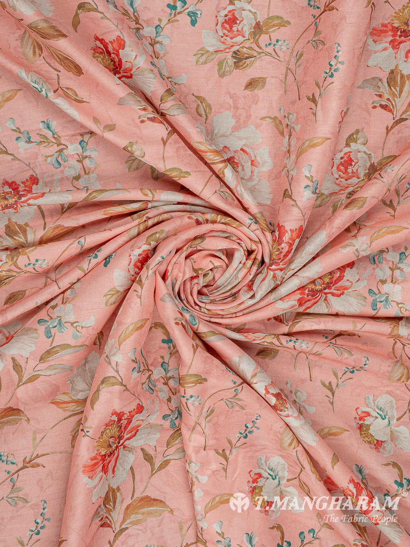 Peach Cotton Fabric - EC11699