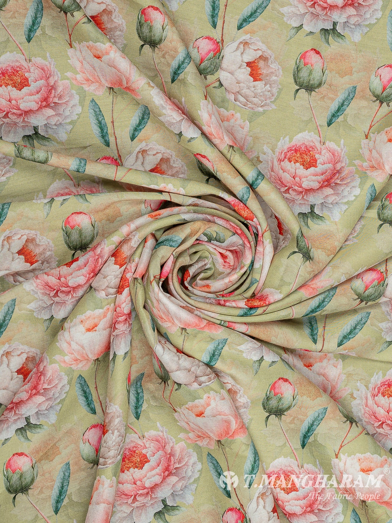 Green Cotton Fabric - EC11696