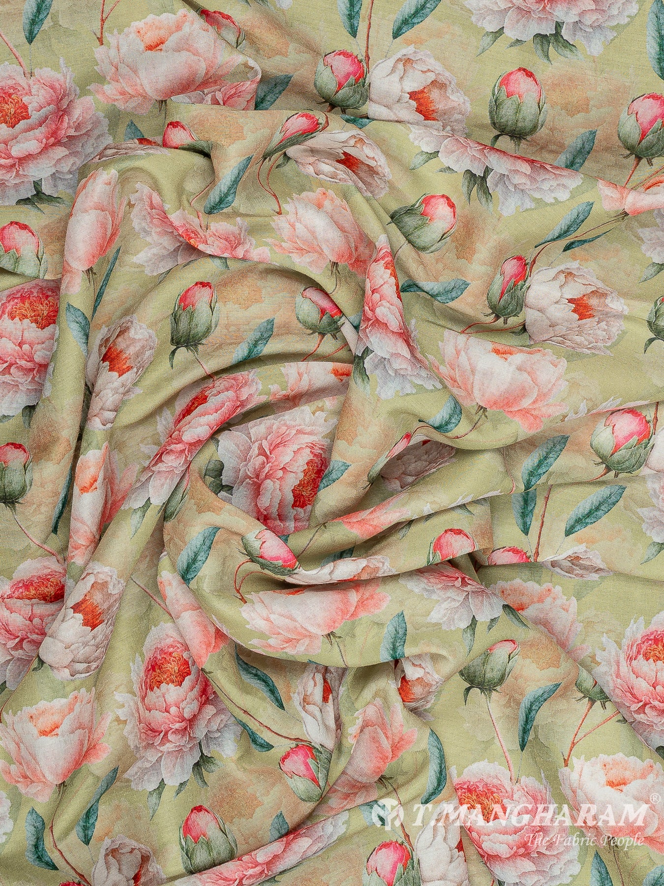 Green Cotton Fabric - EC11696