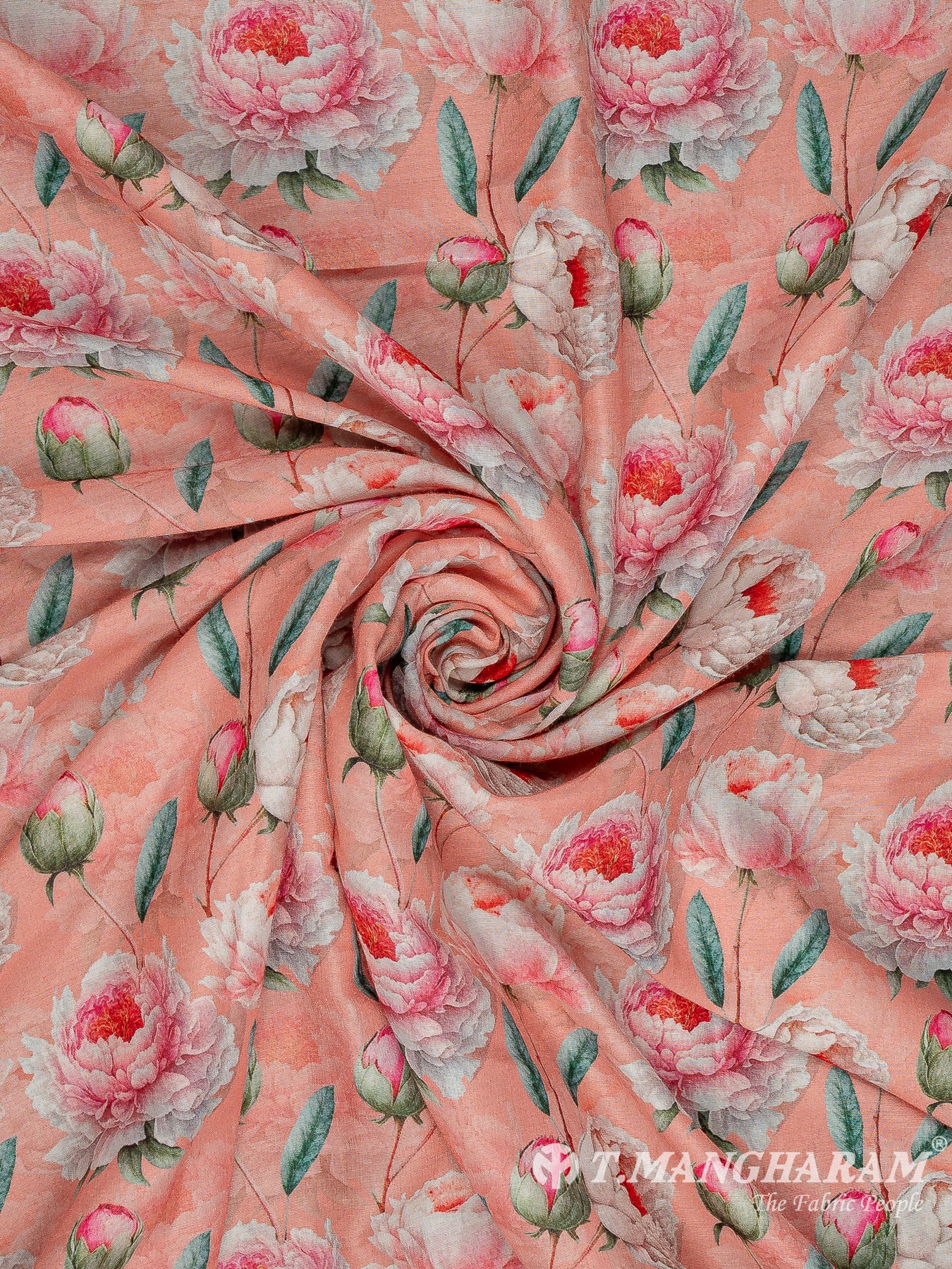 Peach Cotton Fabric - EC11697