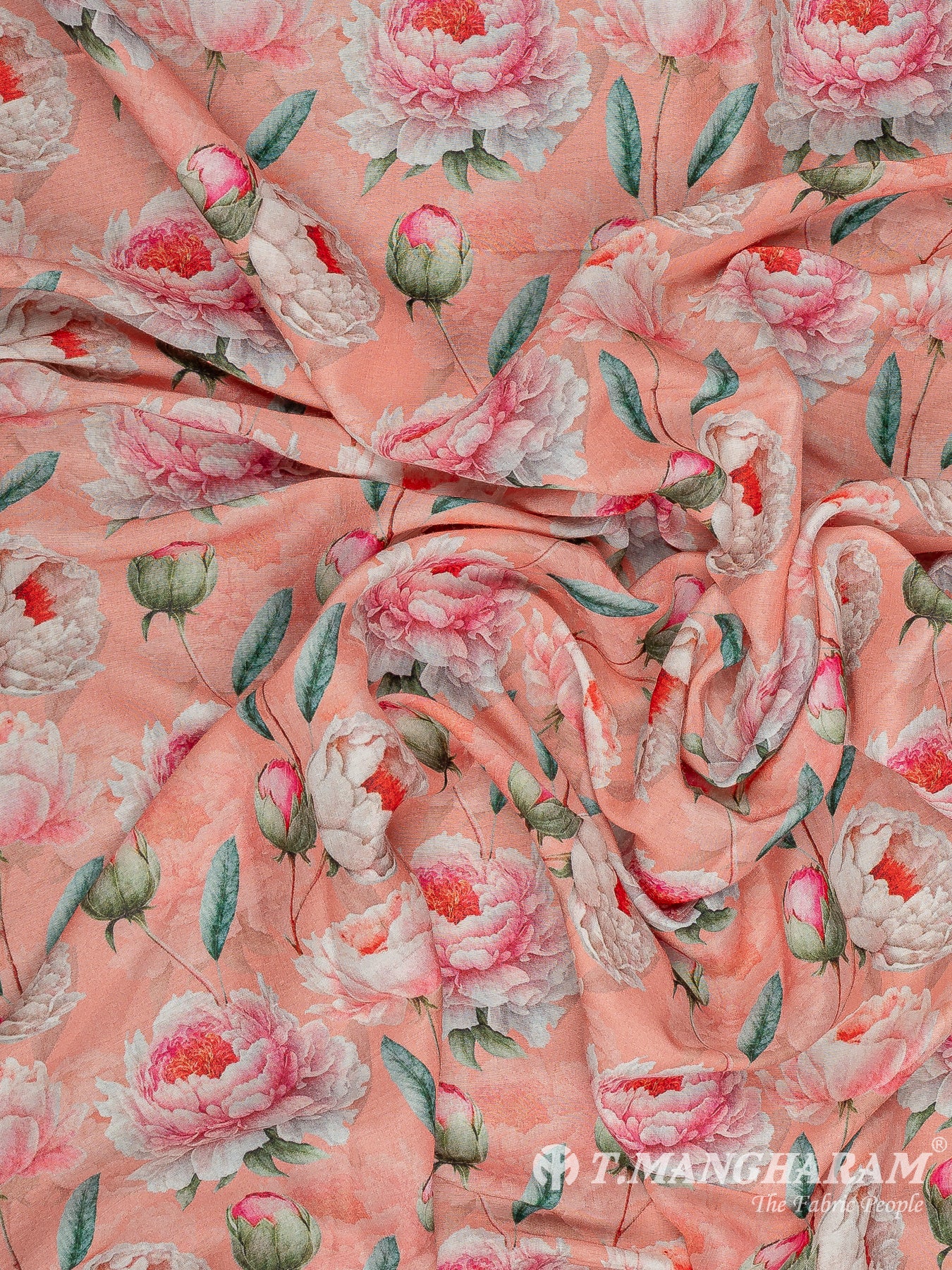 Peach Cotton Fabric - EC11697