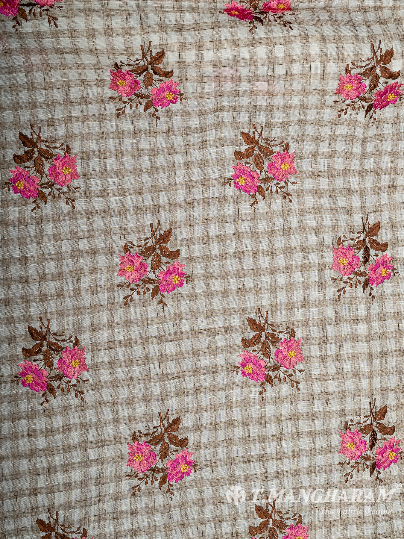 Cream Cotton Embroidery Fabric - EM00031