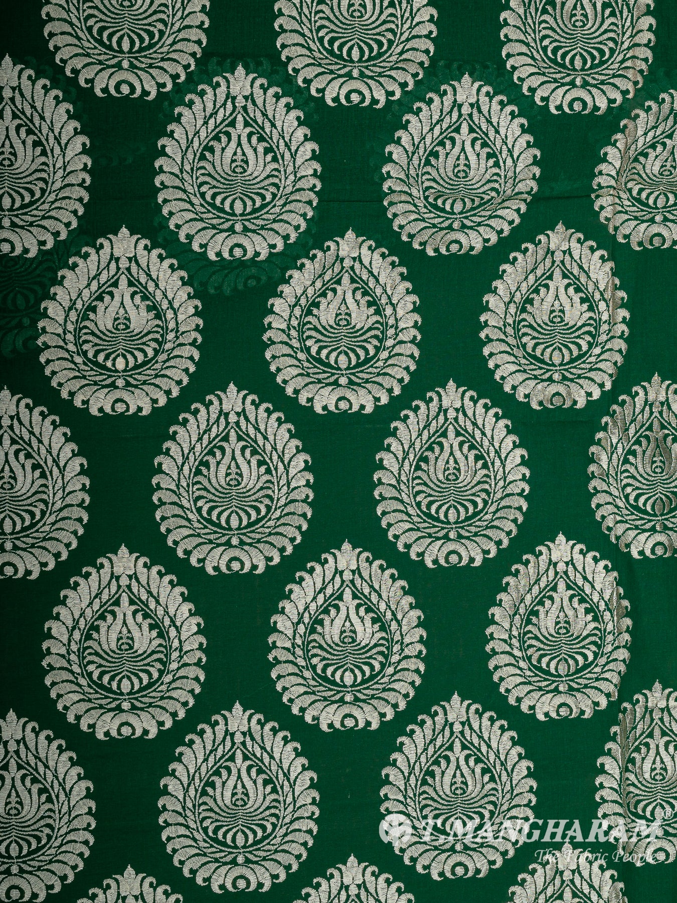 Green Cotton Embroidery Fabric - EM00052