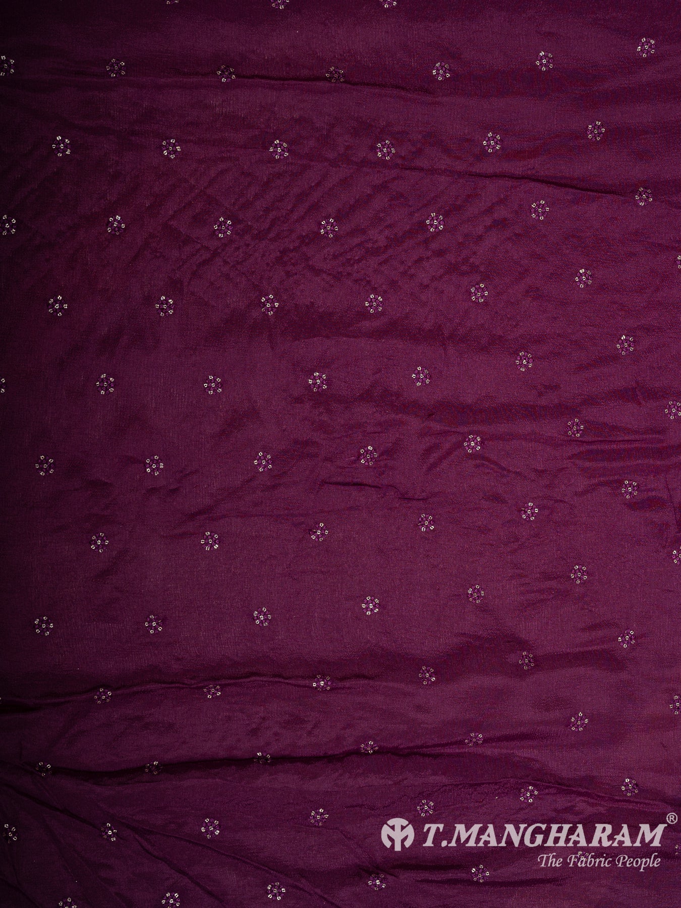 Purple Chinnon Silk Fabric - EB8887