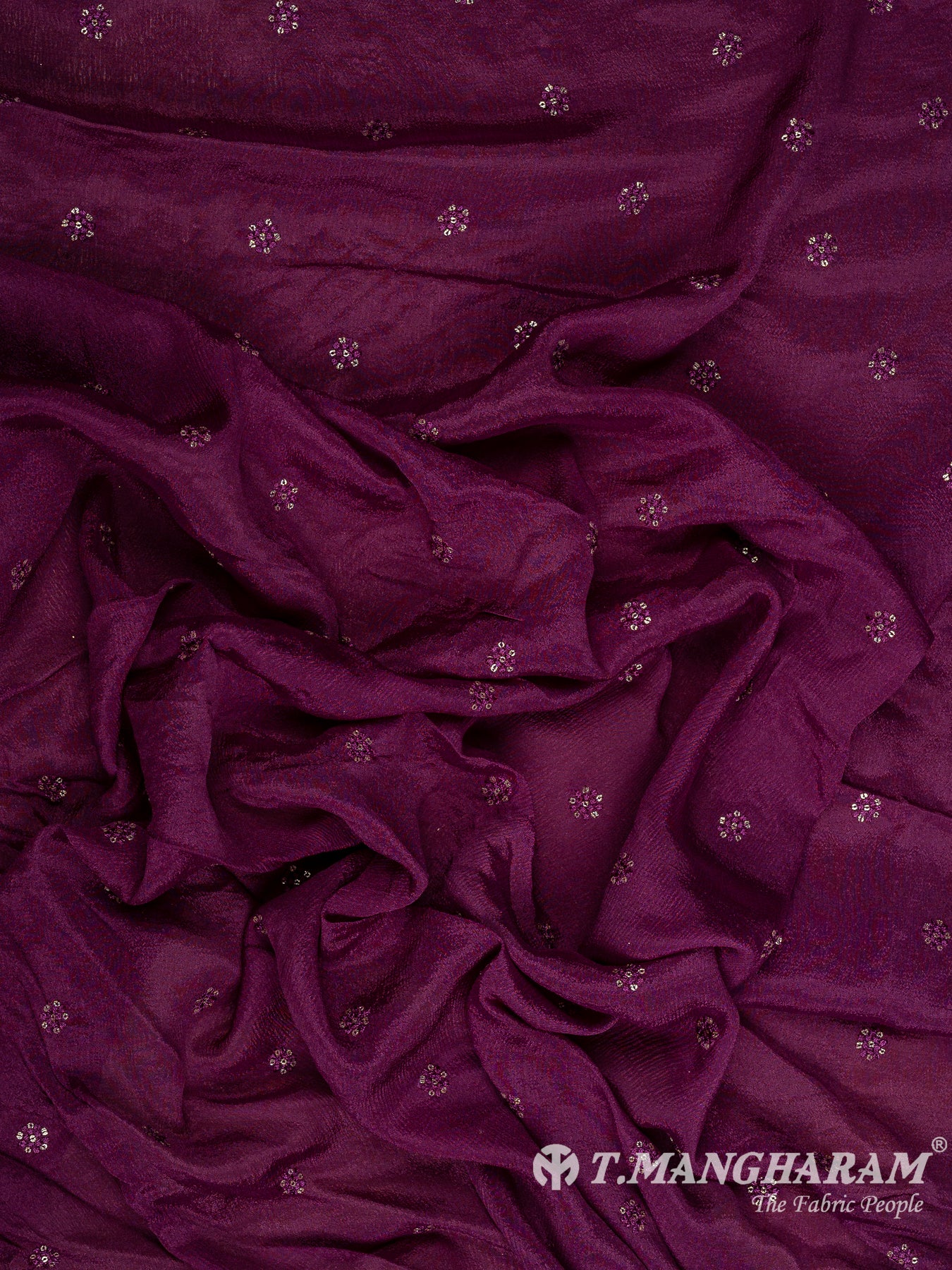 Purple Chinnon Silk Fabric - EB8887