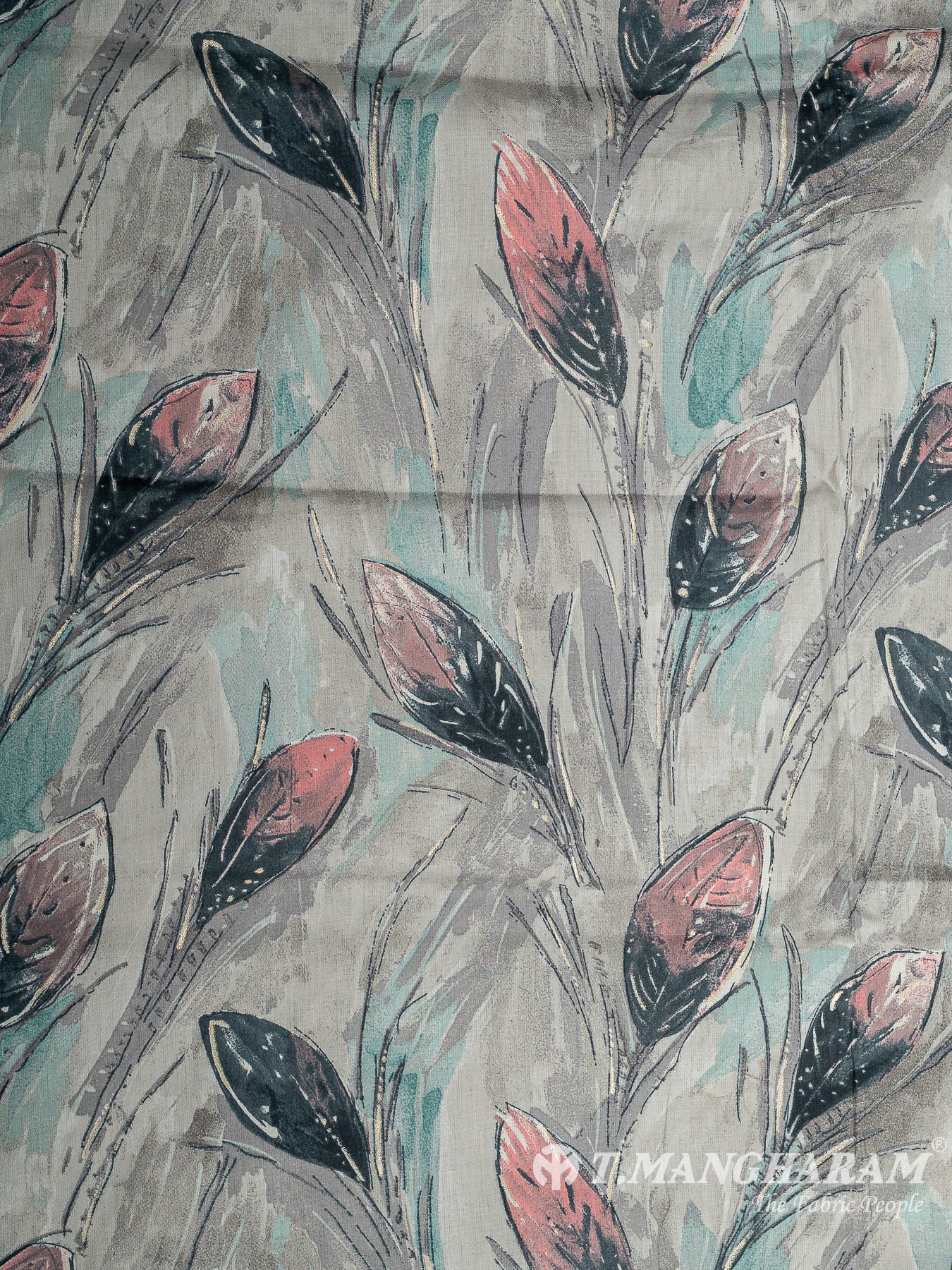 Grey Cotton Fabric - EA3809