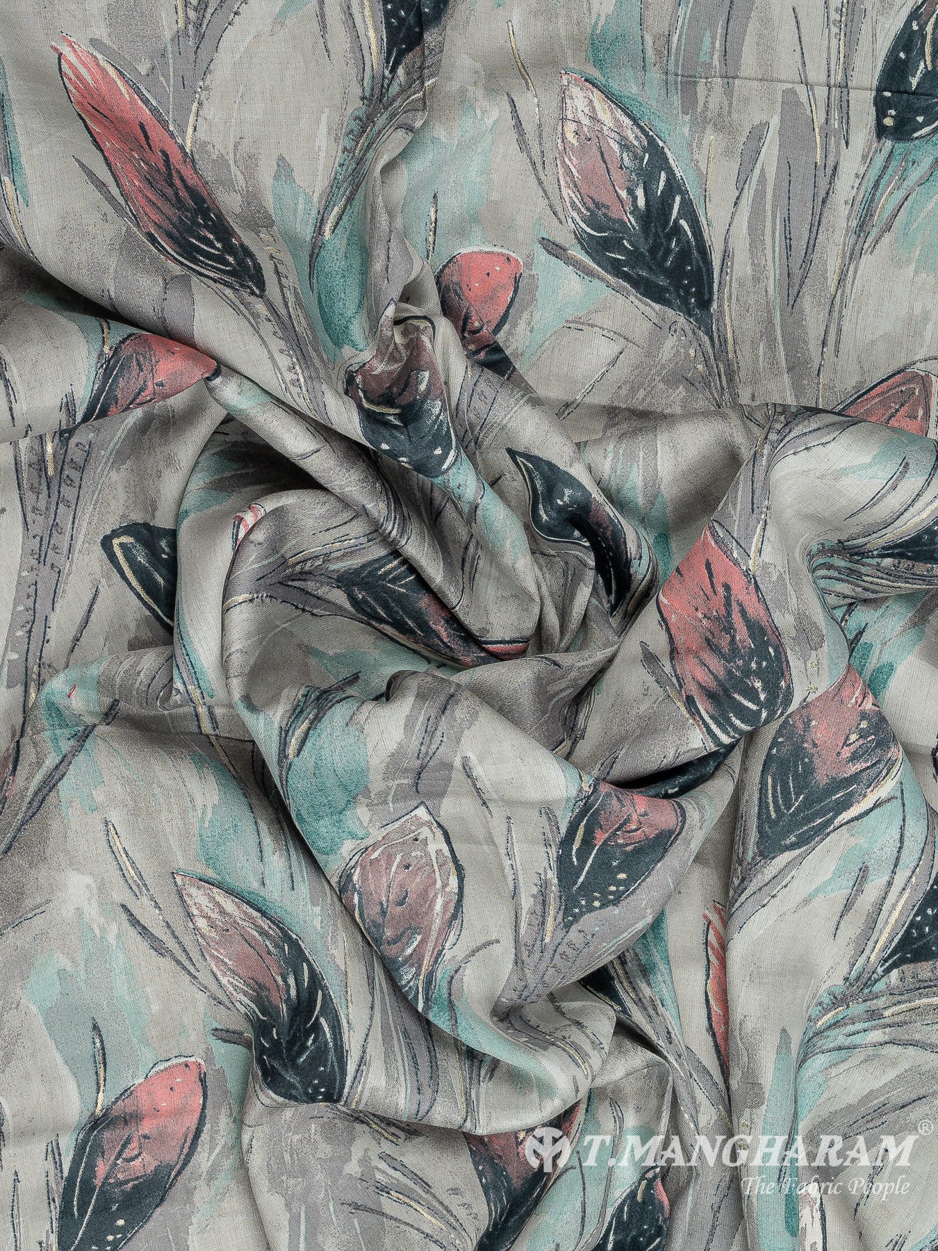 Grey Cotton Fabric - EA3809