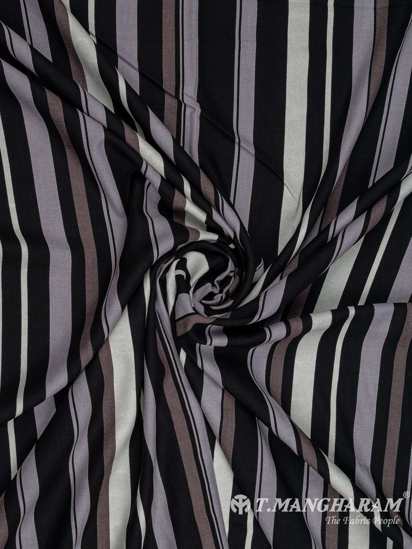 Black Cotton Fabric - EA3805 view-1