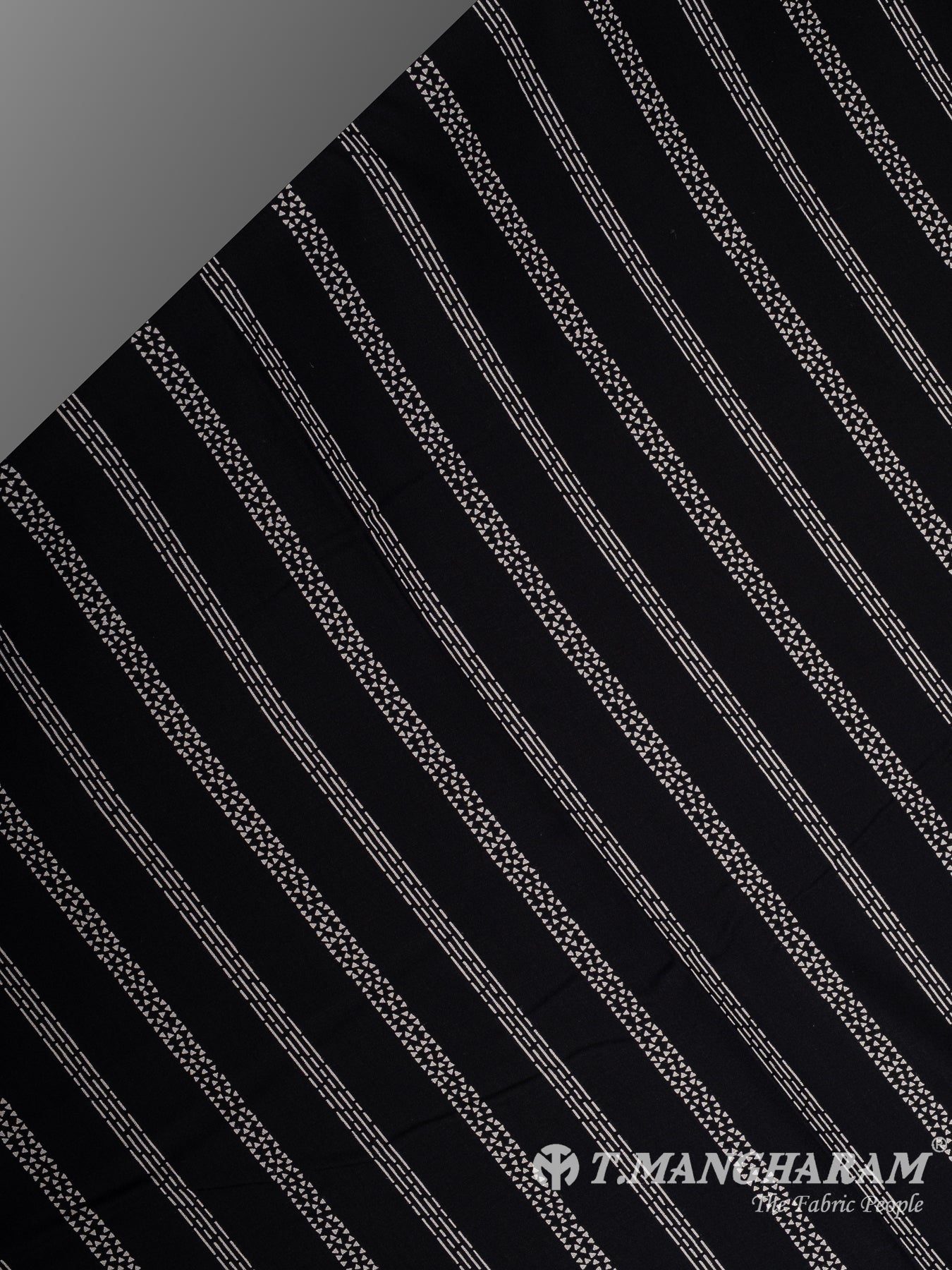 Black Cotton Fabric - EA3801 view-2