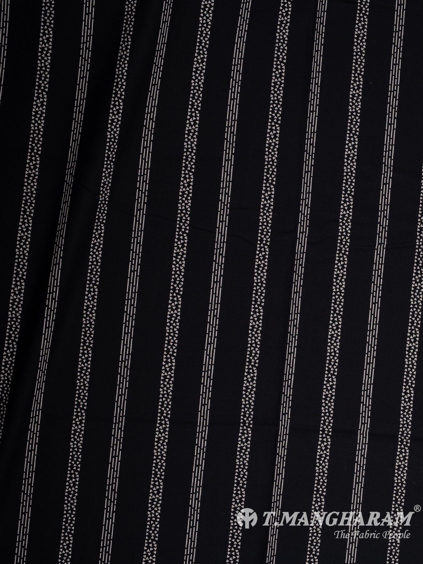 Black Cotton Fabric - EA3801 view-3
