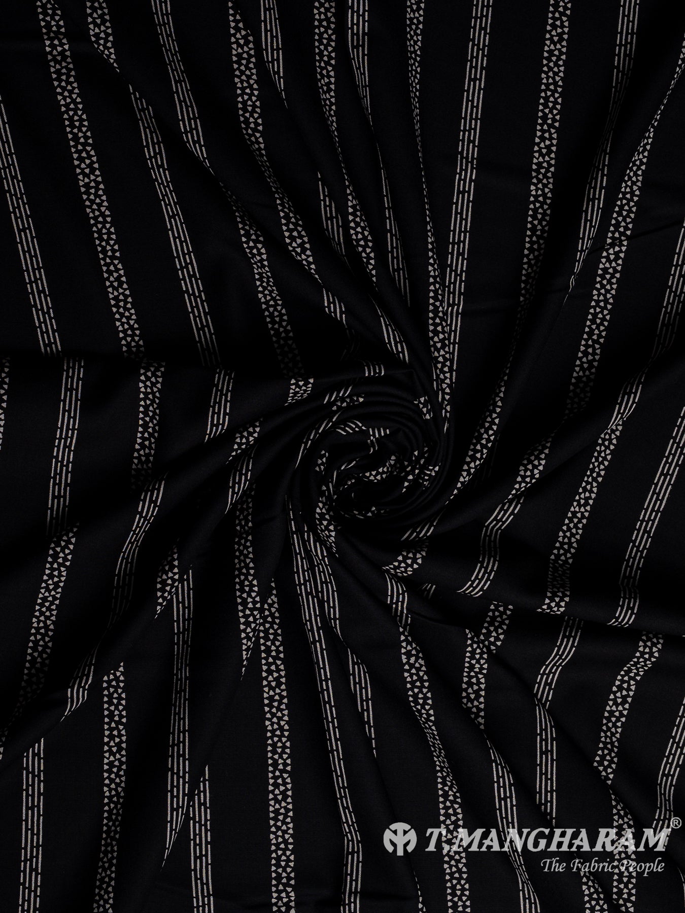 Black Cotton Fabric - EA3801 view-1