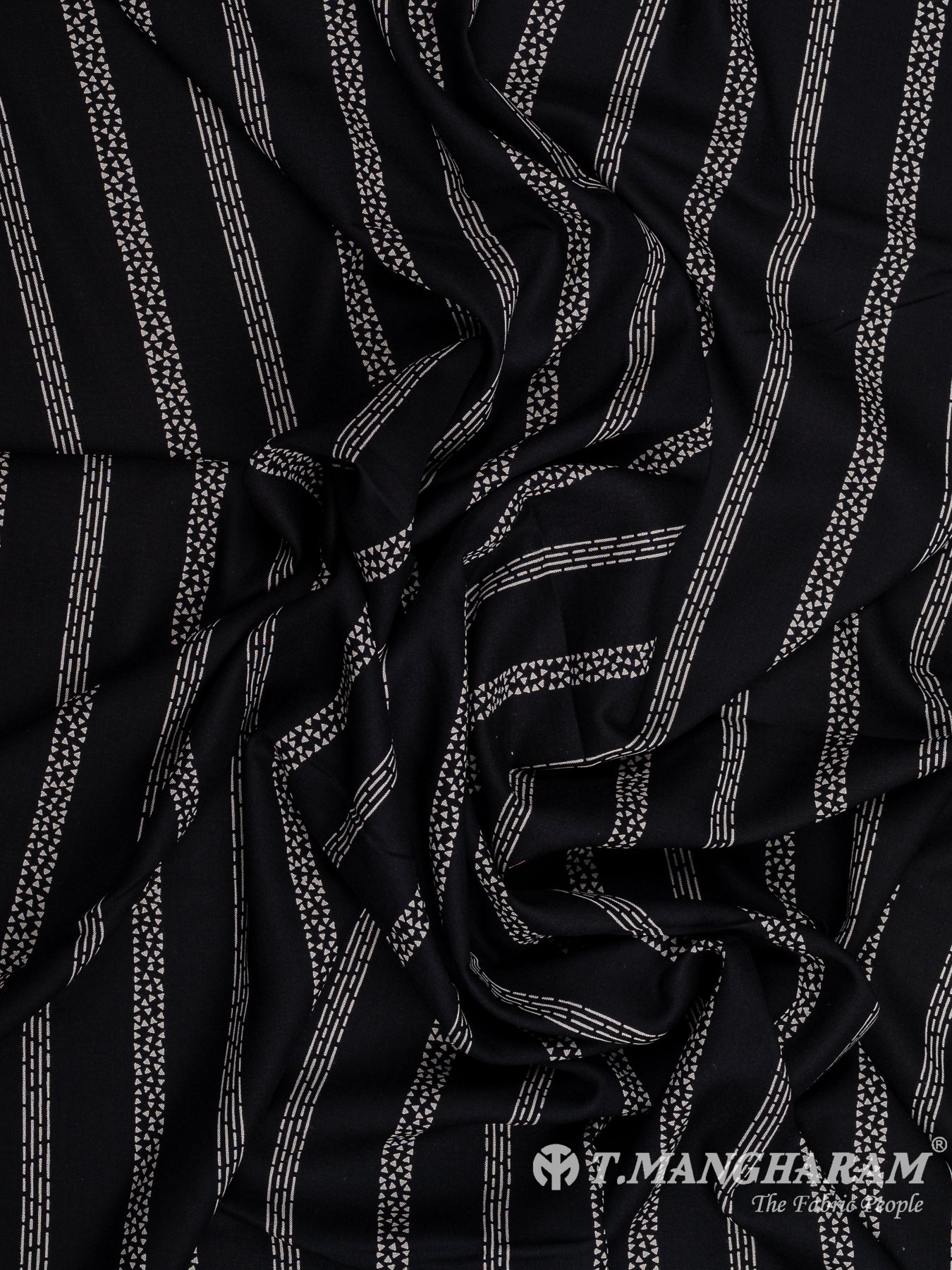 Black Cotton Fabric - EA3801 view-4