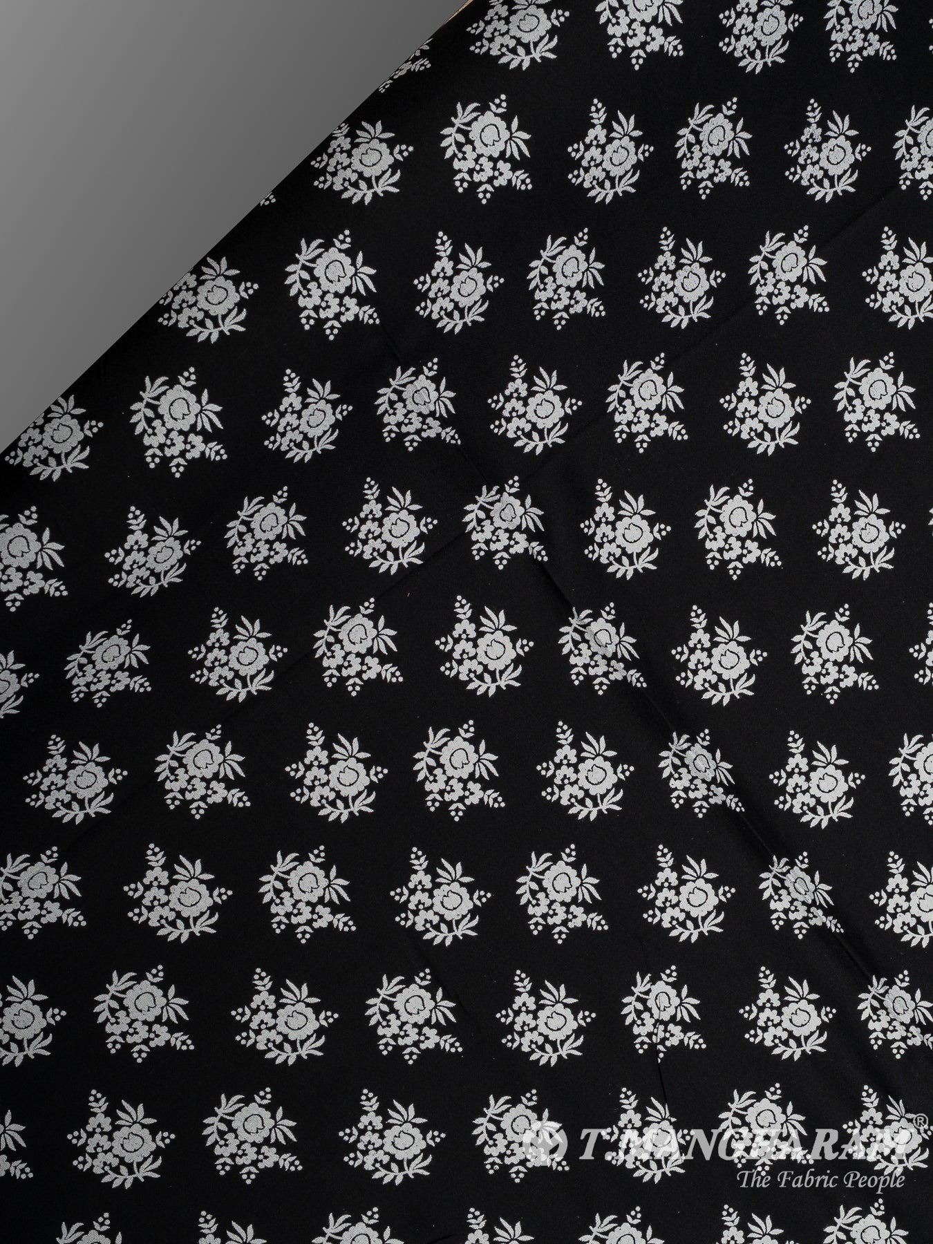 Black Cotton Fabric - EA3803 view-2