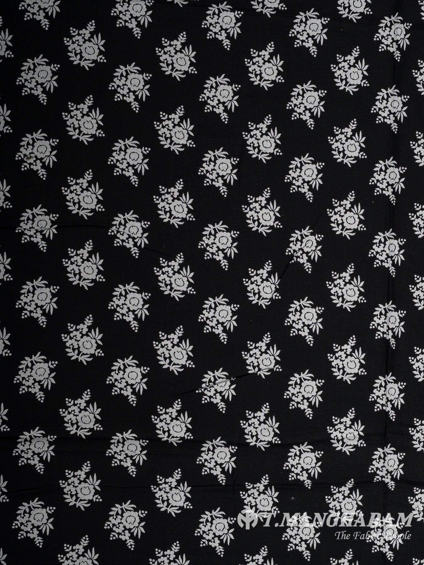 Black Cotton Fabric - EA3803 view-3
