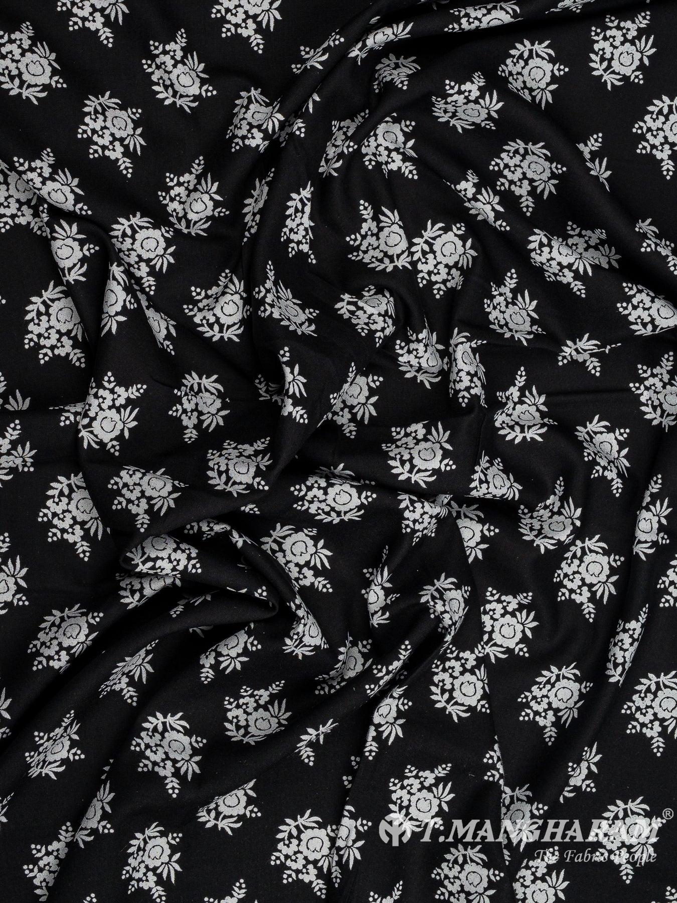 Black Cotton Fabric - EA3803 view-4